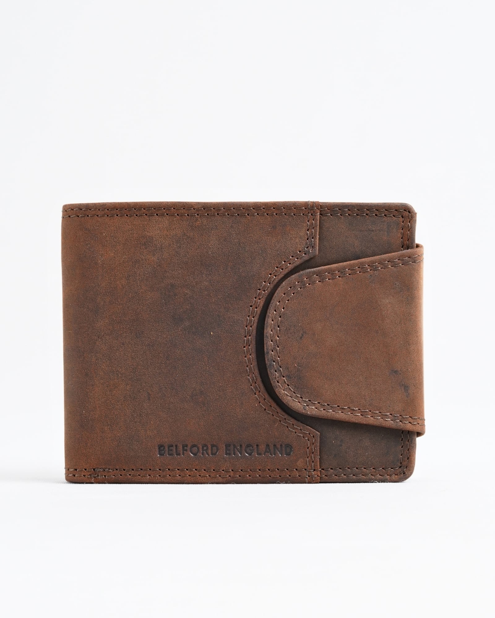 Derby - Men’s Original Leather Wallet (Rugged Series) - Brown - Image 9