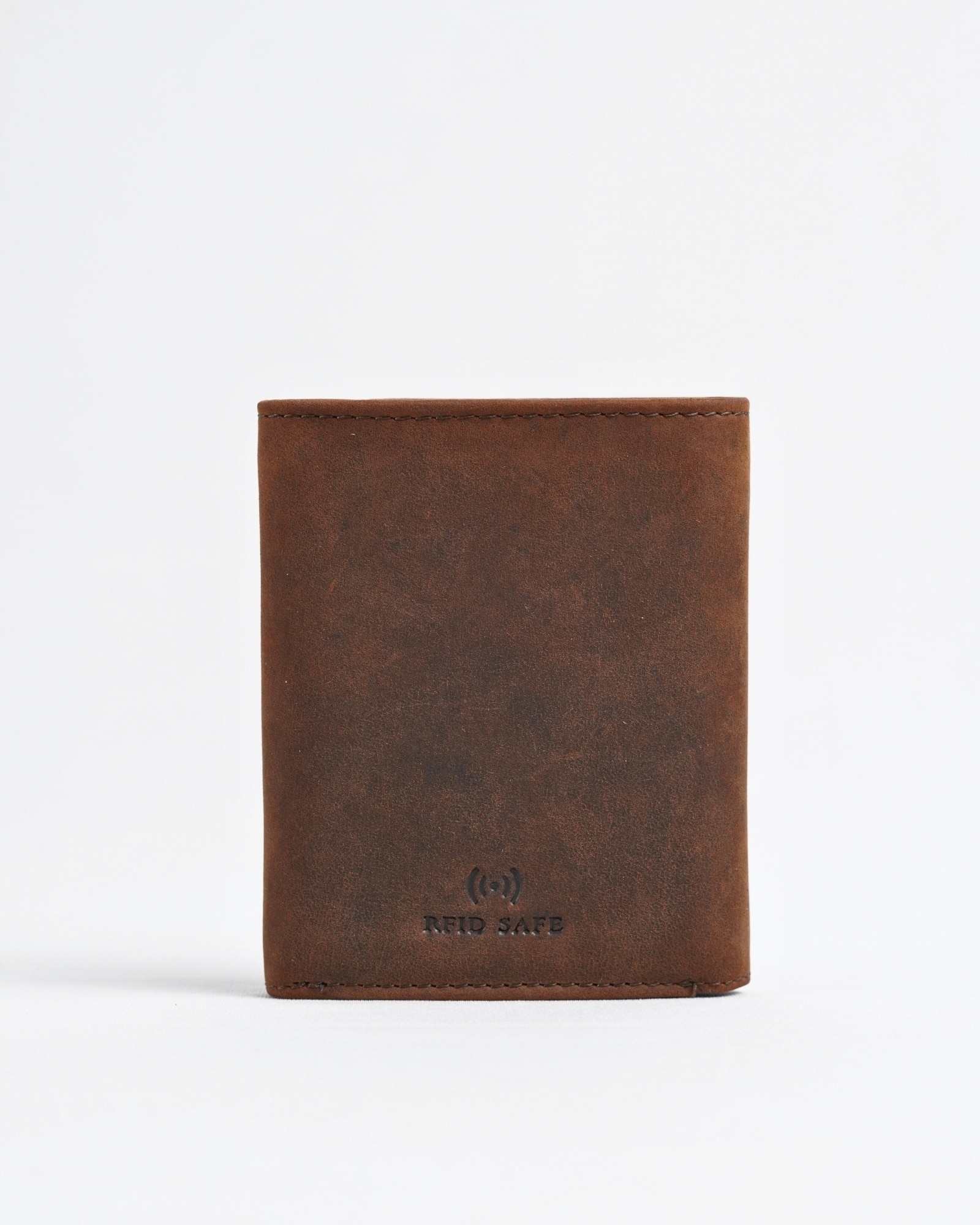 Dublin - Men’s Original Leather Trifold Wallet (Rugged Series) - Brown - Image 3