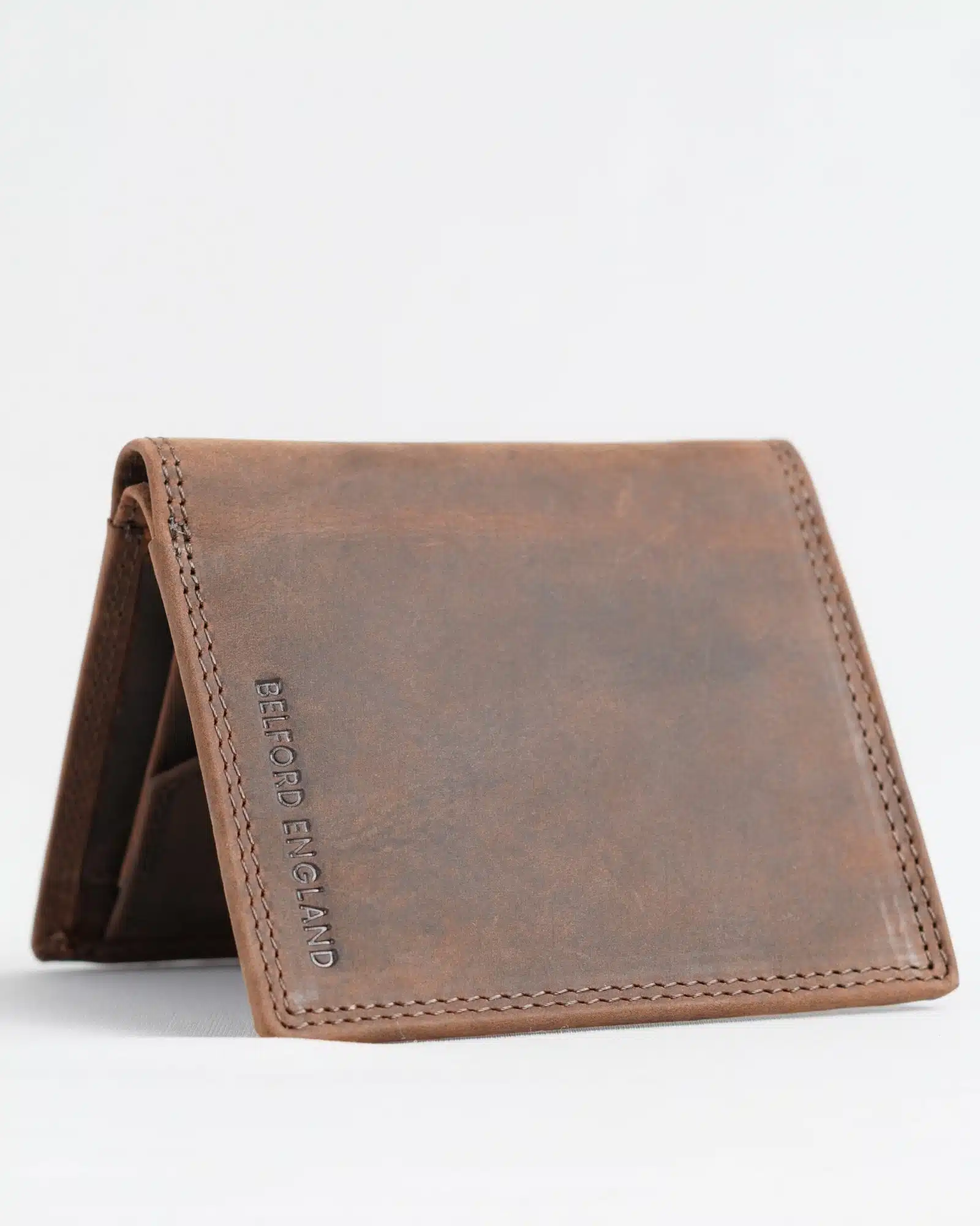 Hyde Men’s Original Leather Wallet (Rugged Brown) - Image 5