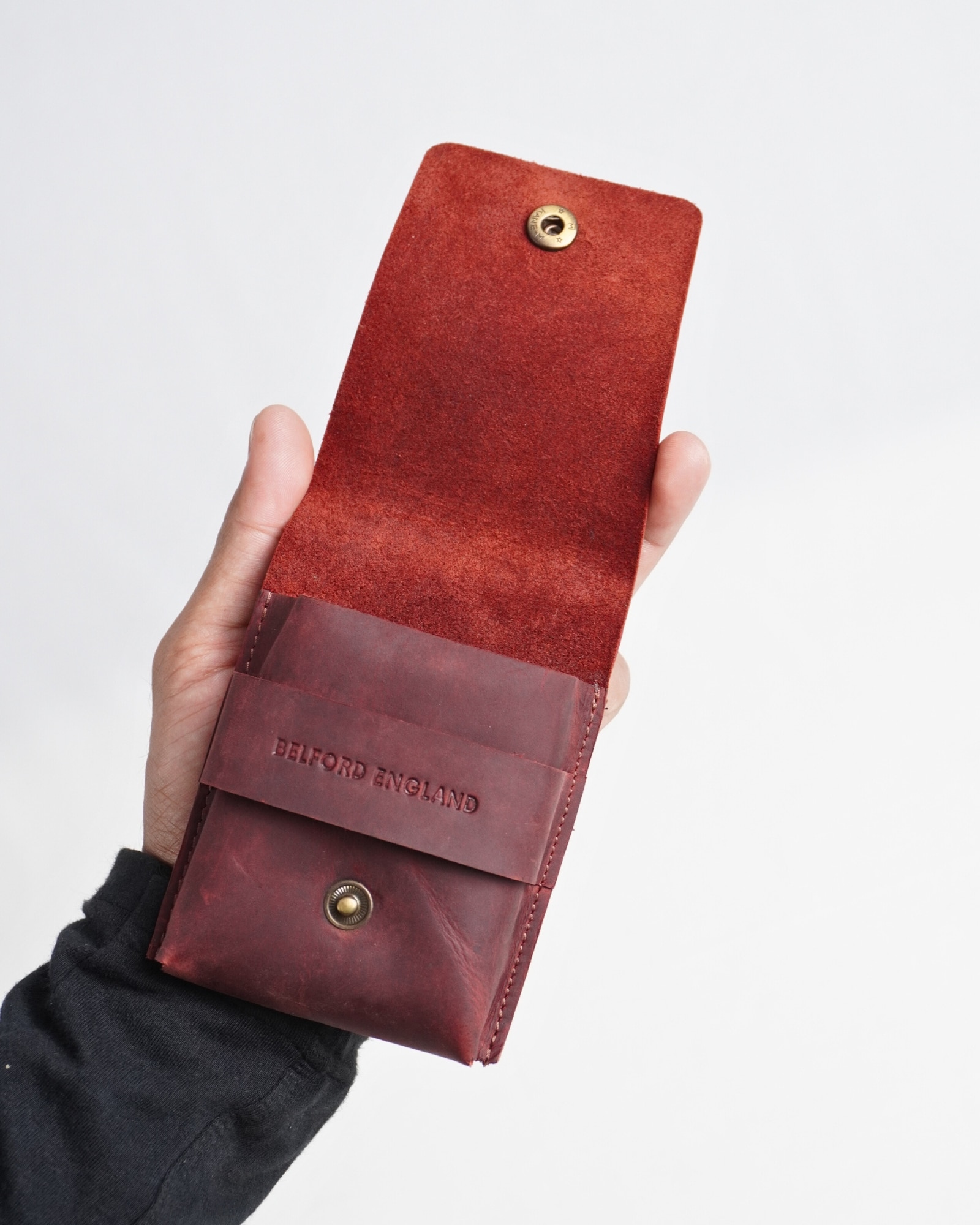 Bolton - Men’s Original Leather Wallet (Cherry) - Image 4