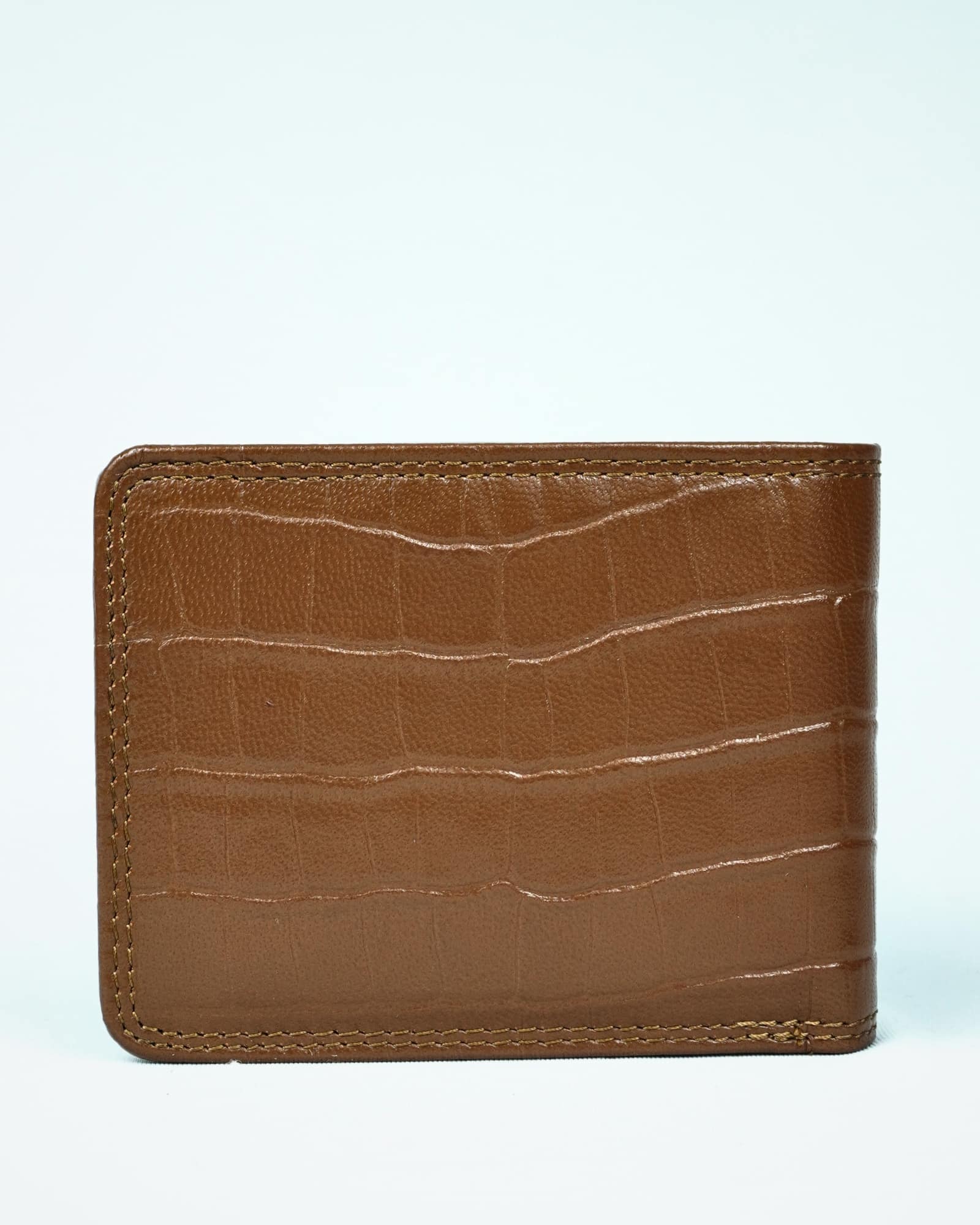 Cambridge Men’s Original Leather Wallet (Croco Brown) - Image 7