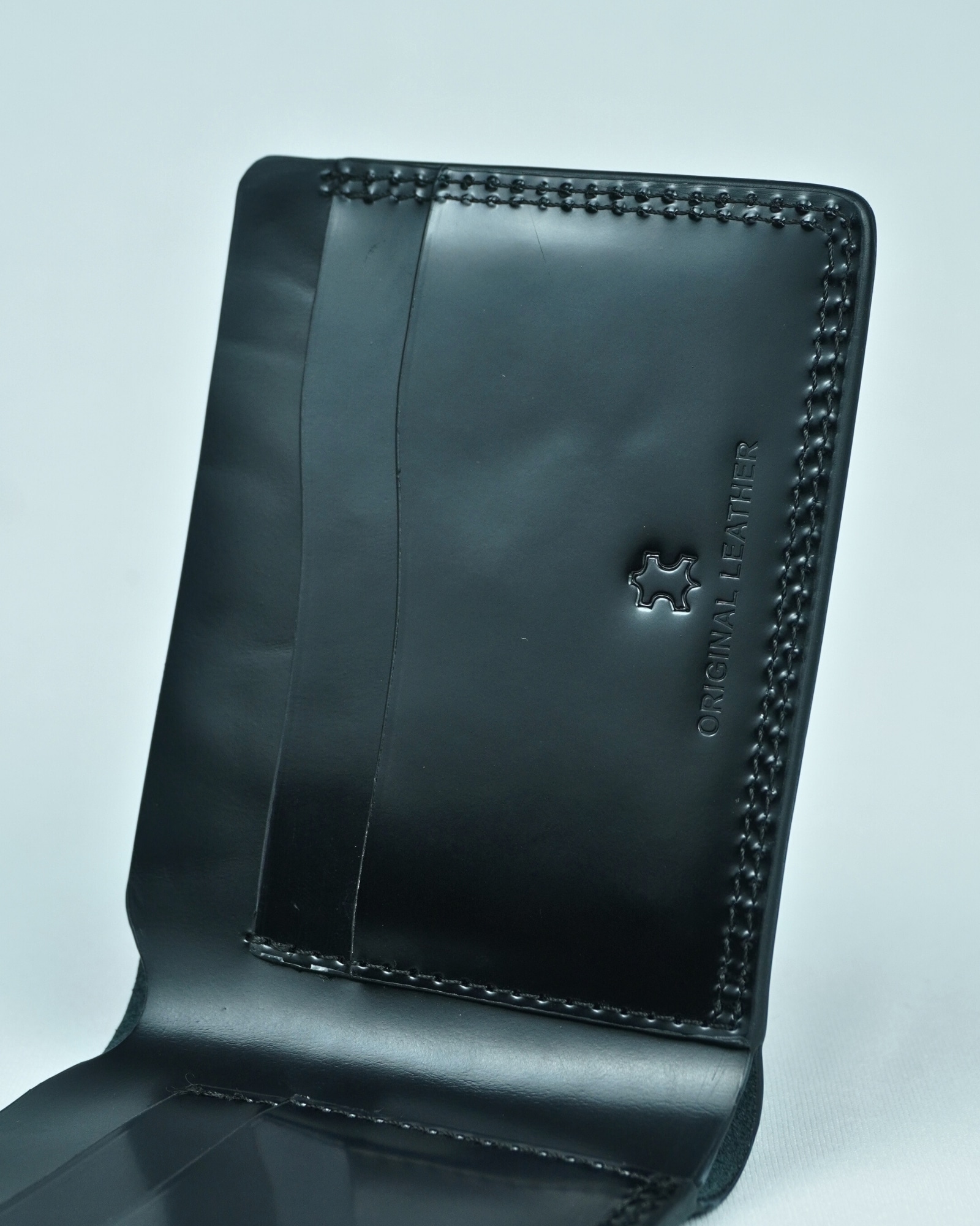 Berlin (Sleek Series) - Men’s Original Leather Wallet (Jet Black) - Image 7