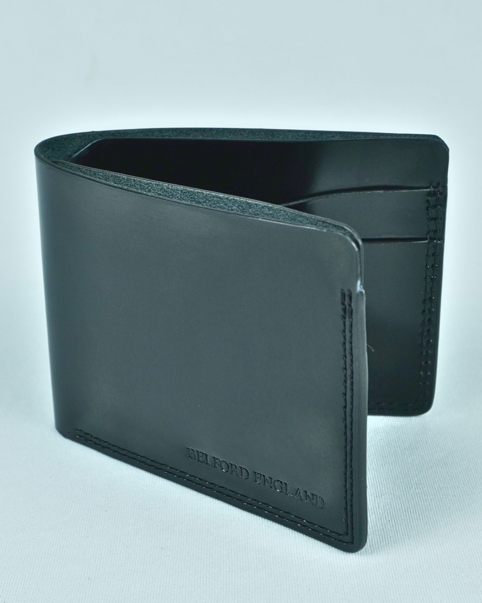 Berlin (Sleek Series) - Men’s Original Leather Wallet (Jet Black) - Image 8