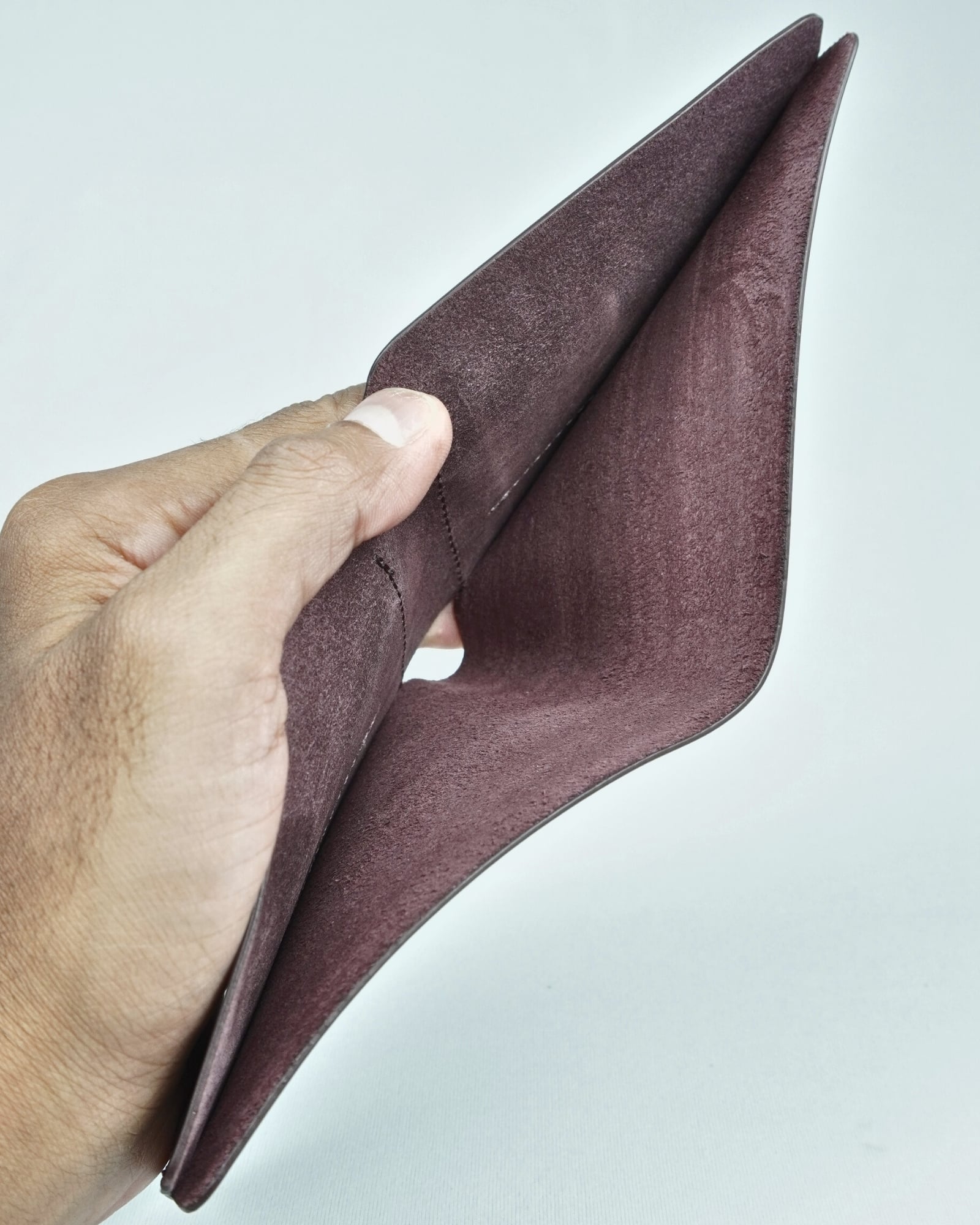 Berlin  (Sleek Series) - Men’s Original Leather Wallet - Cherry - Image 2