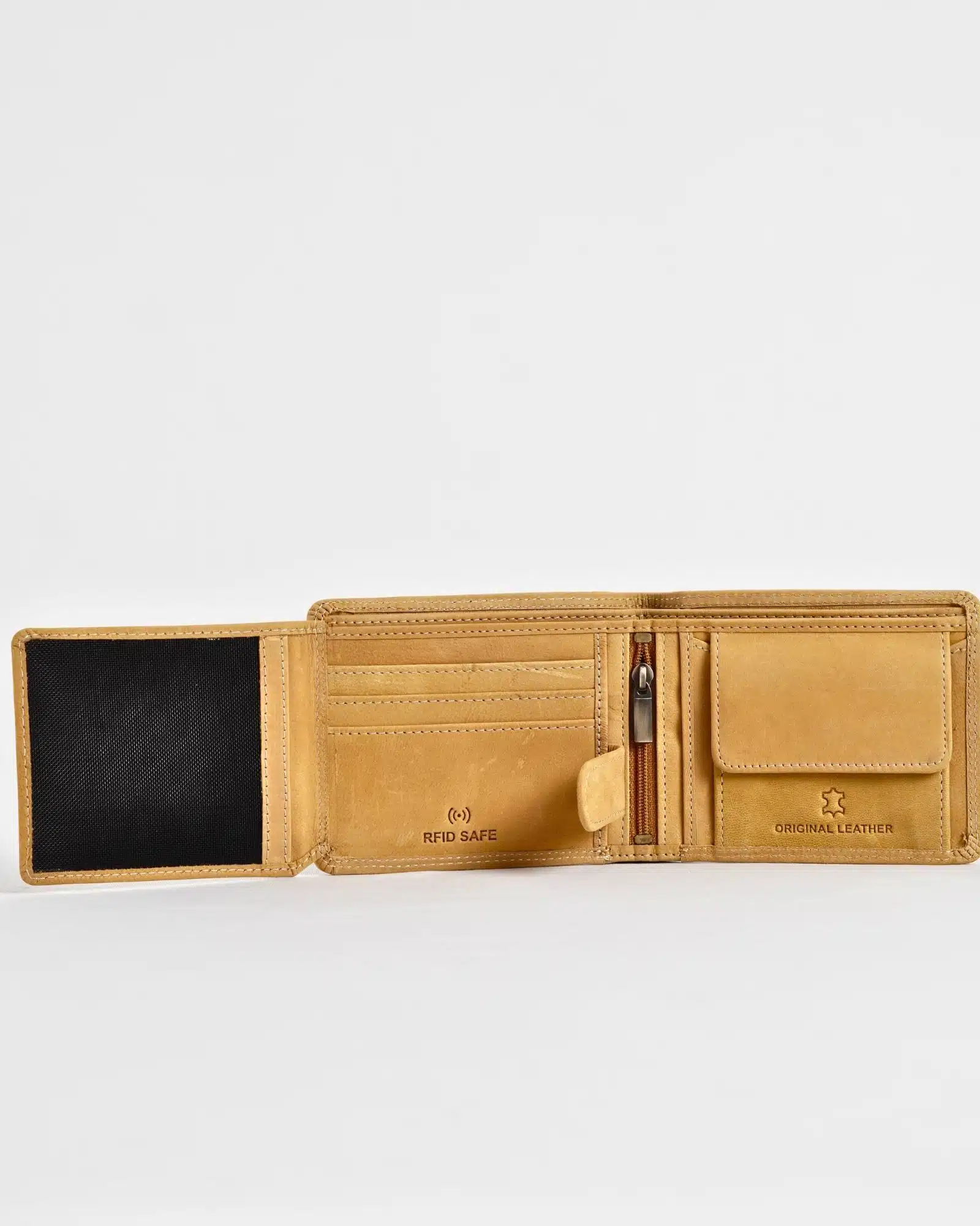 Cambridge (Limited Edition) Men’s Original Leather Wallet - Rugged Tan - Deer - Image 5