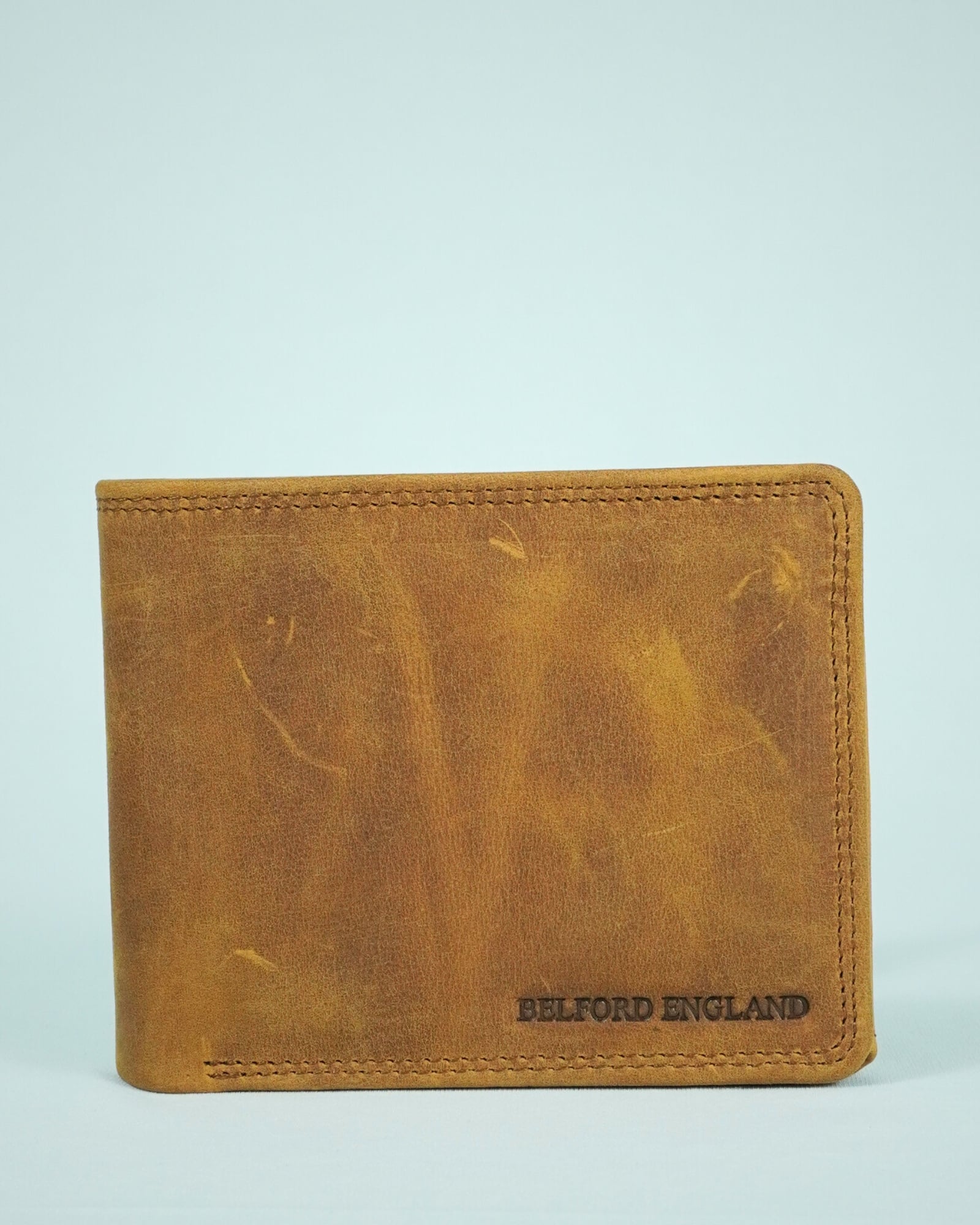 Cambridge - Men’s Original Leather Wallet (Vintage Rustic Tan) - Image 5