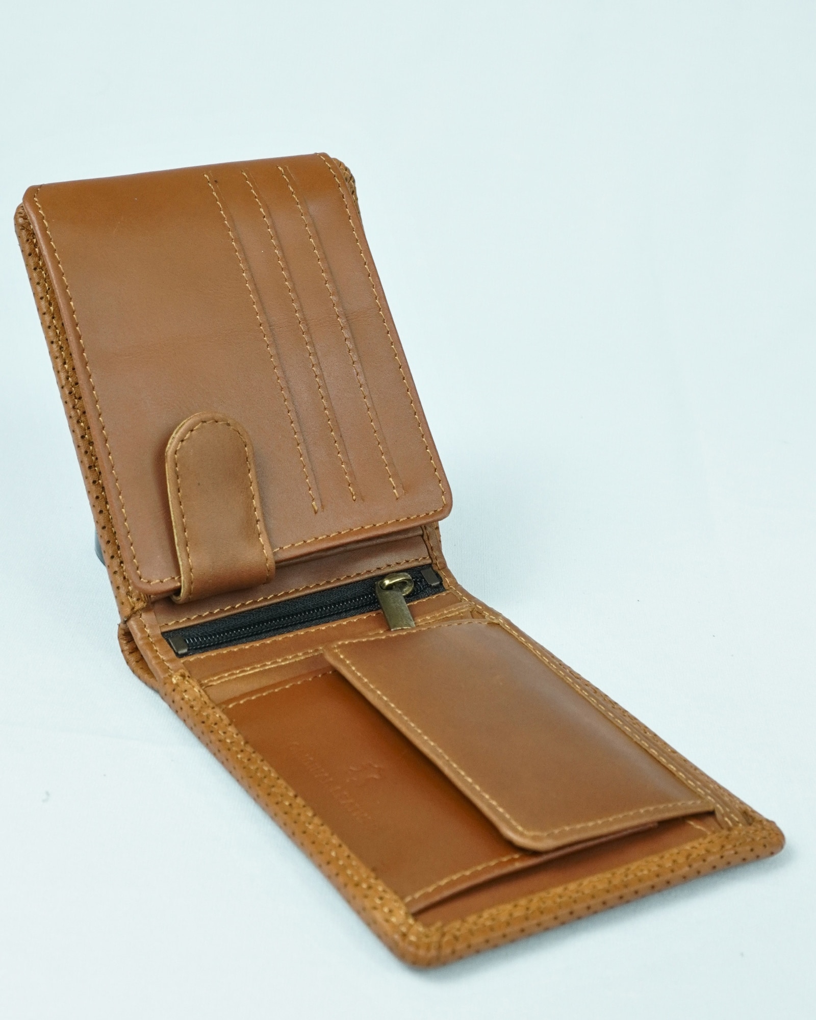 Cambridge Men’s Original Soft Leather Wallet (Premium Brown) - Image 7