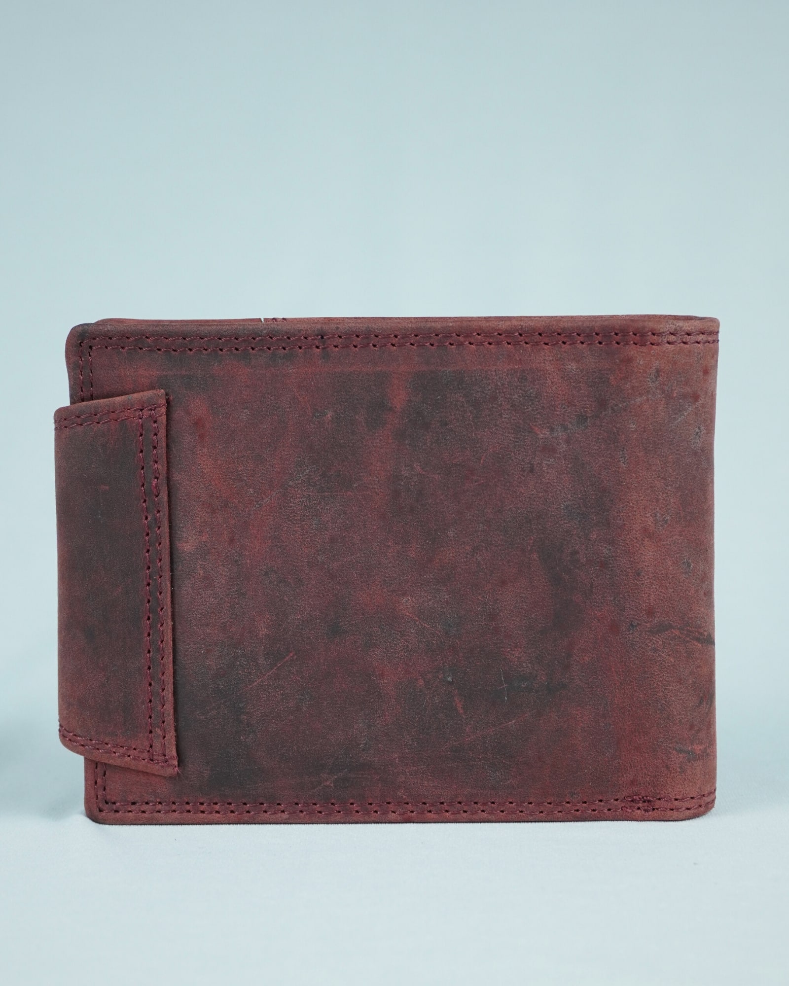Derby - Men’s Original Leather Wallet (Rugged Cherry) - Image 8