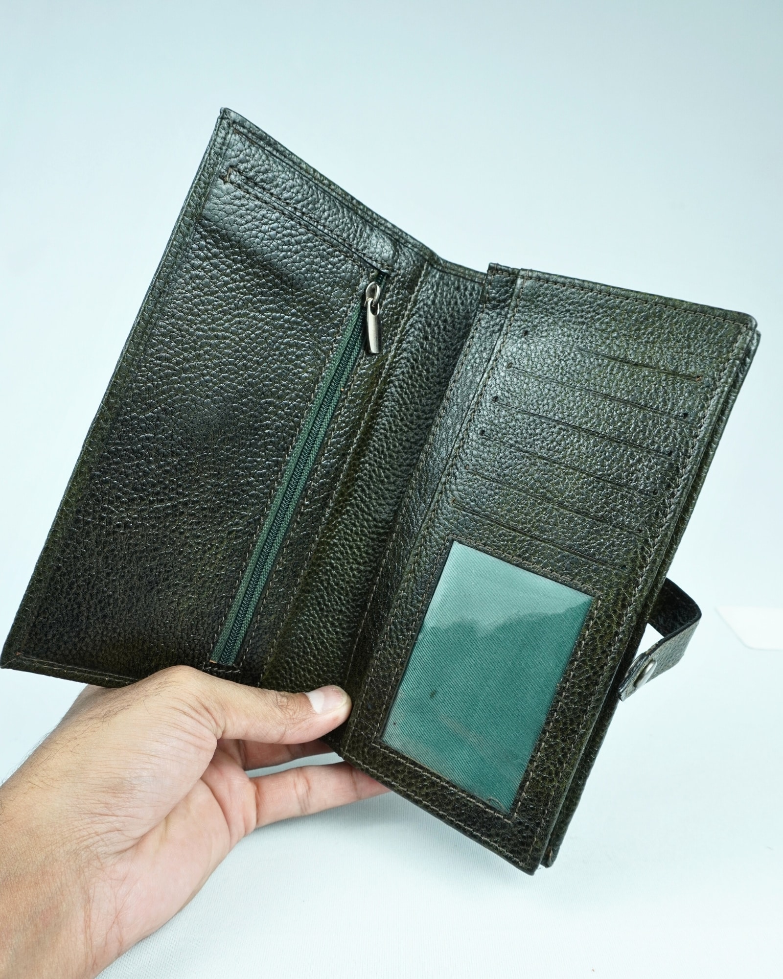 Lily - Women’s Original Leather Wallet - Green