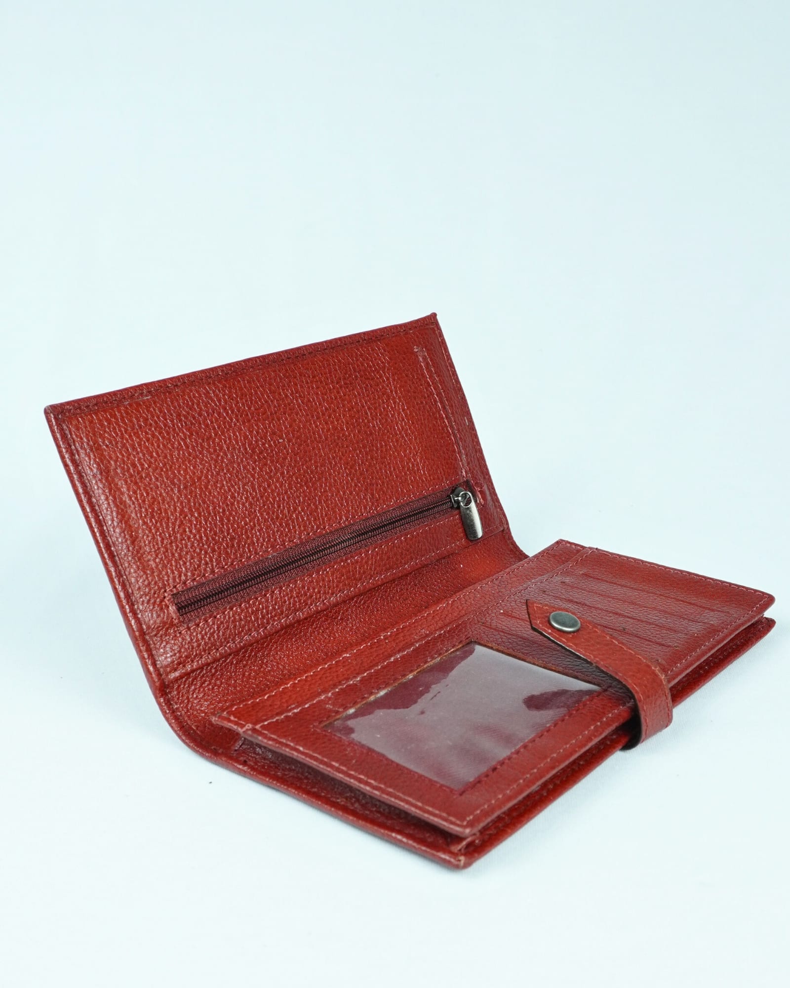 Lily - Women’s Original Leather Wallet - Red - Image 3