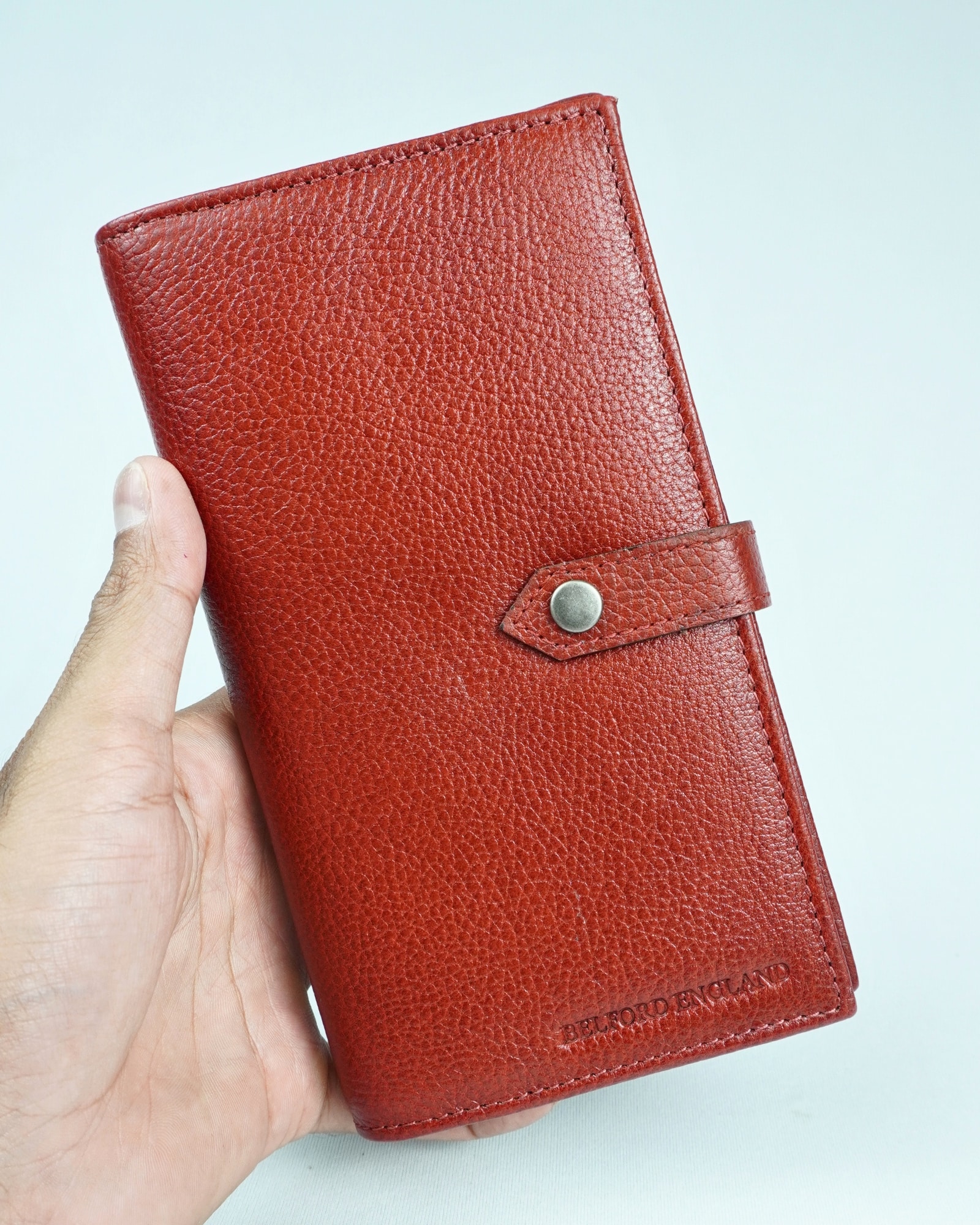 Lily - Women’s Original Leather Wallet - Red - Image 4