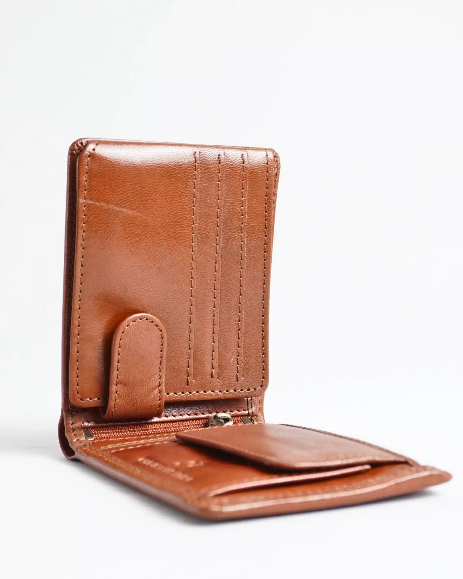 Cambridge - Men’s Original Leather Wallet (Cognac) - Image 4