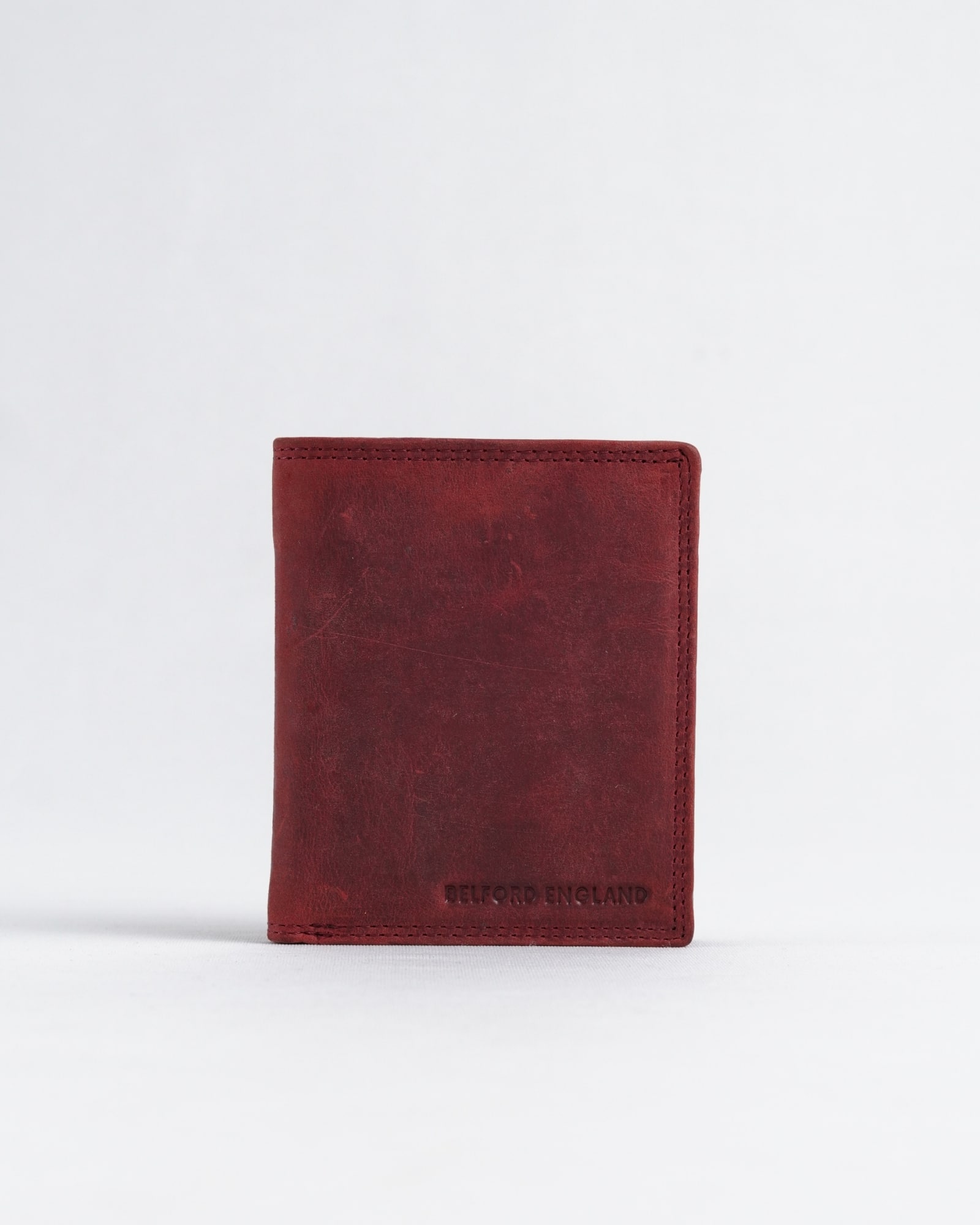 Hyde (Sleek Series) Men’s Original Leather Wallet (Rugged Cherry) - Image 5