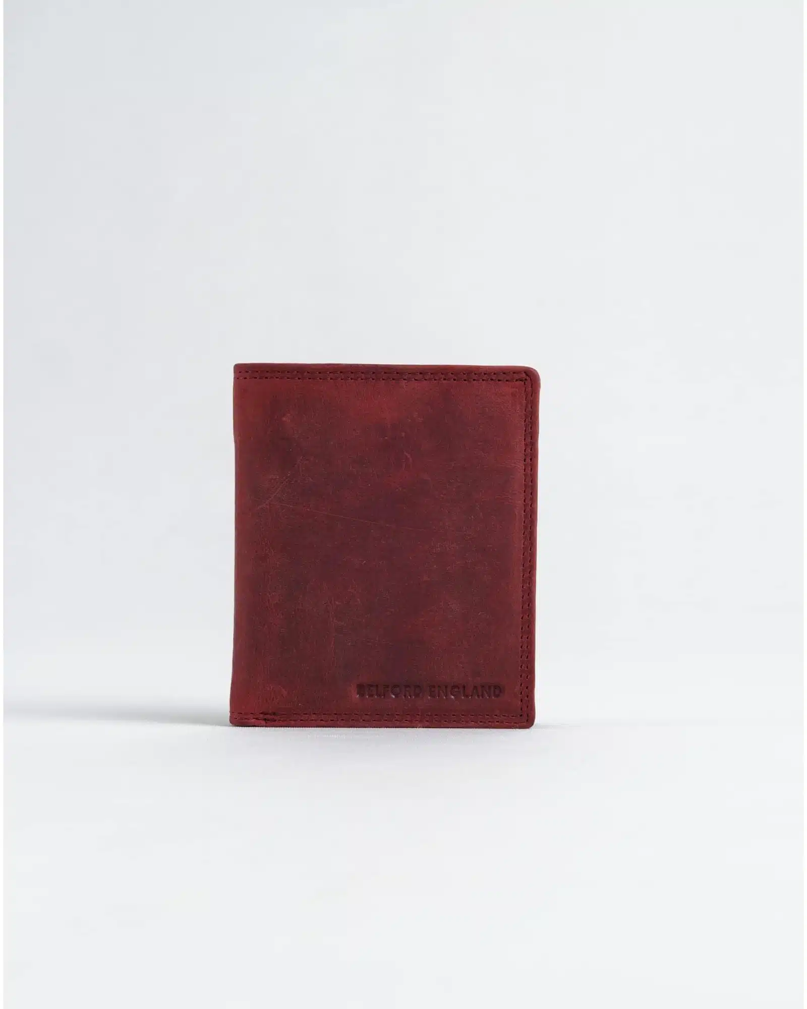 Hyde (Sleek Series) Men’s Original Leather Wallet (Rugged Cherry) - Image 6