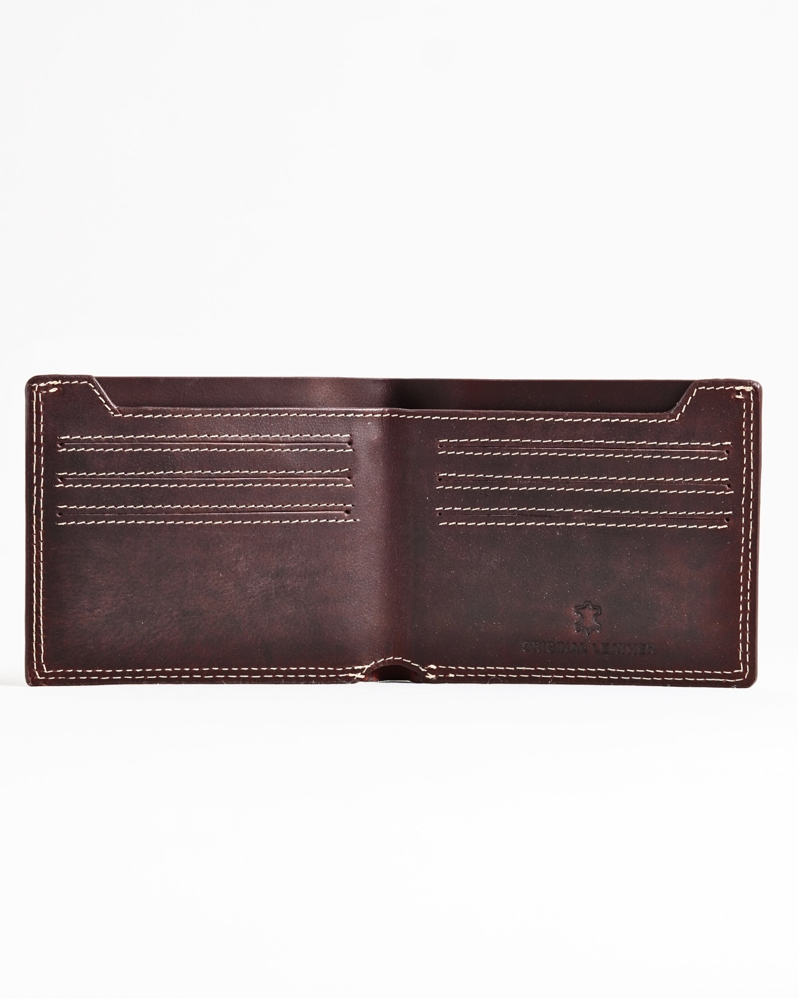 Heritage (Sleek Series) - Men’s Original Leather Wallet - Vintage Brown - Image 3