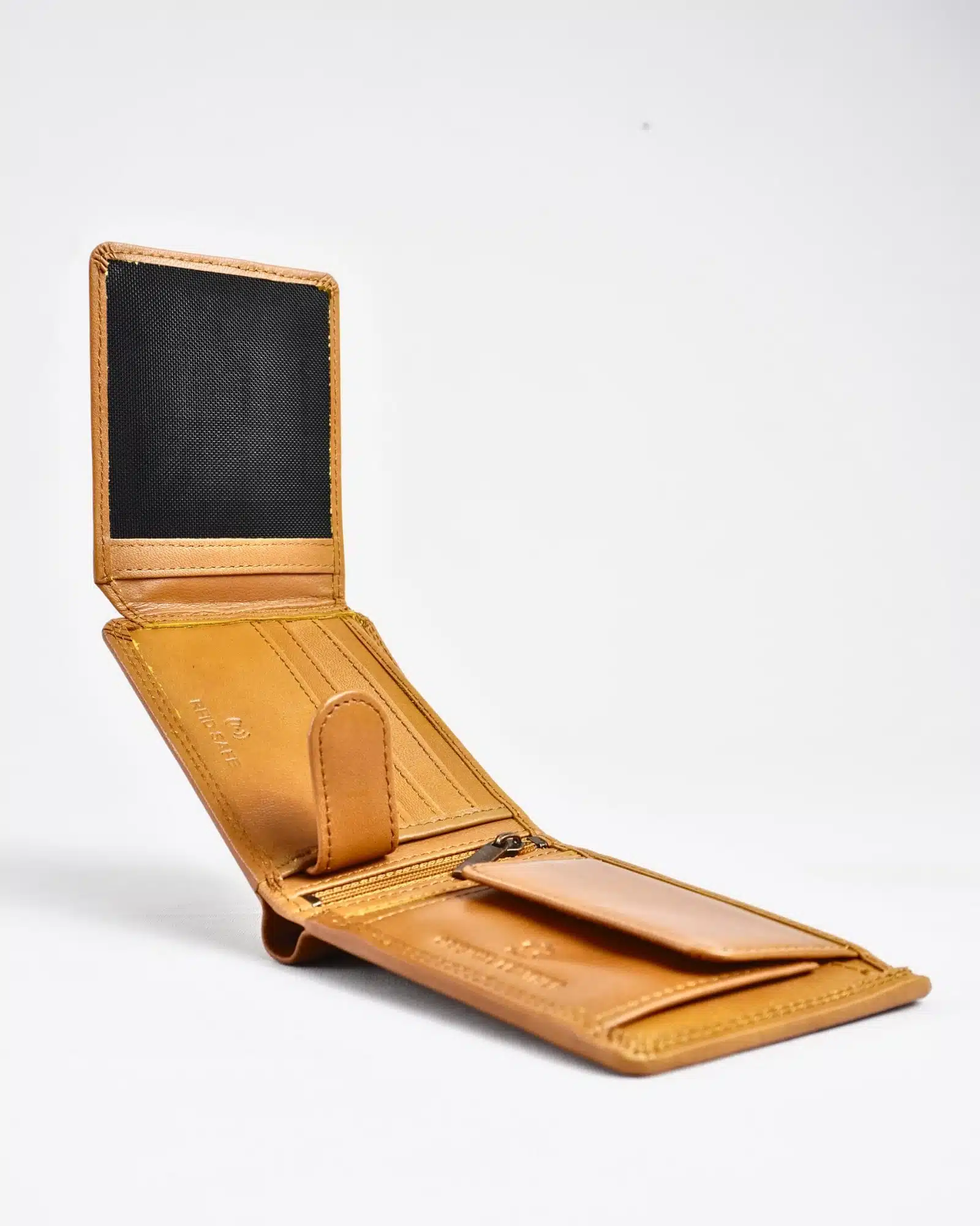 Cambridge - Men’s Original Leather Wallet (Almond Brown) - Image 5