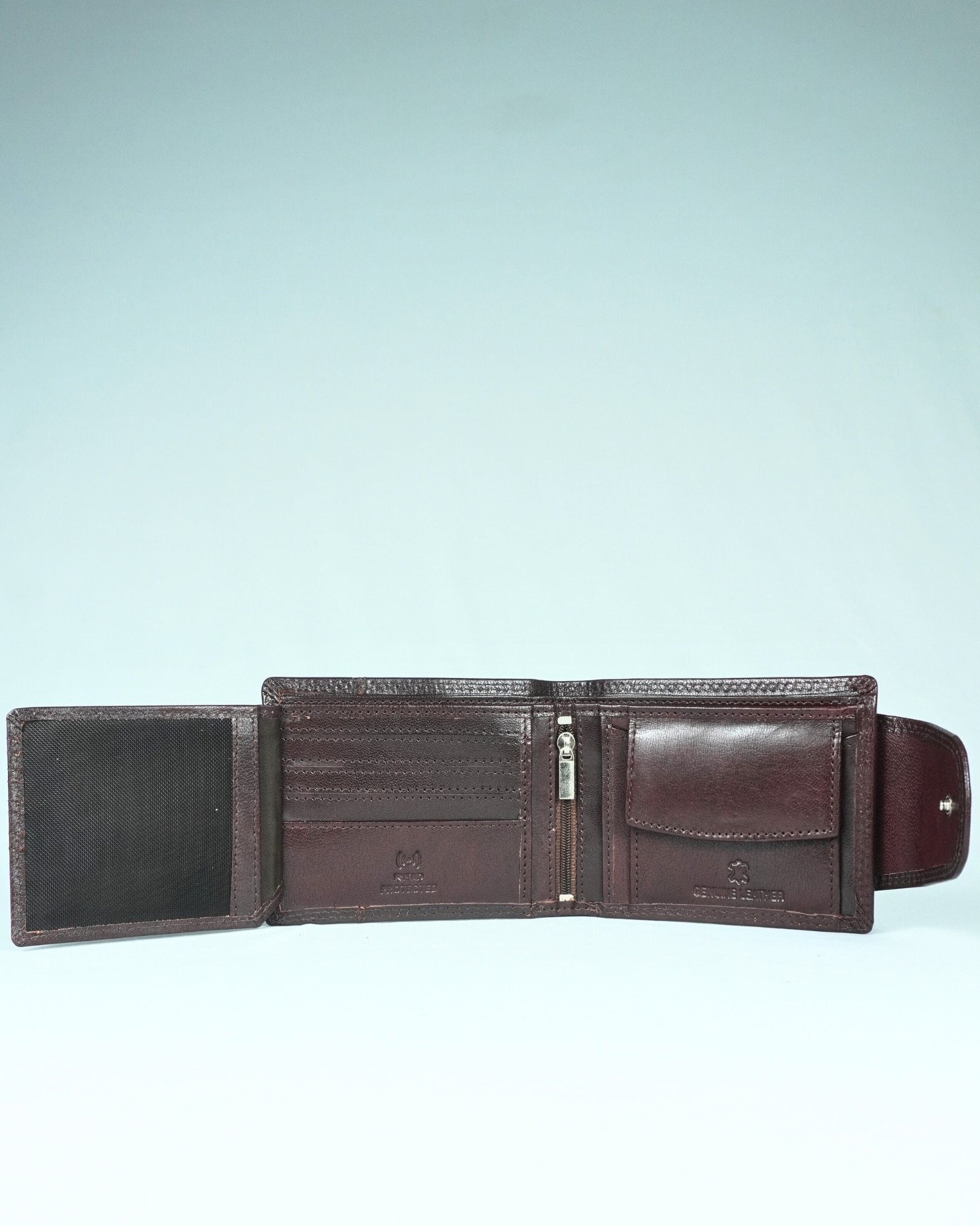Derby - Men’s Original Leather Wallet (Cherry) - Image 5