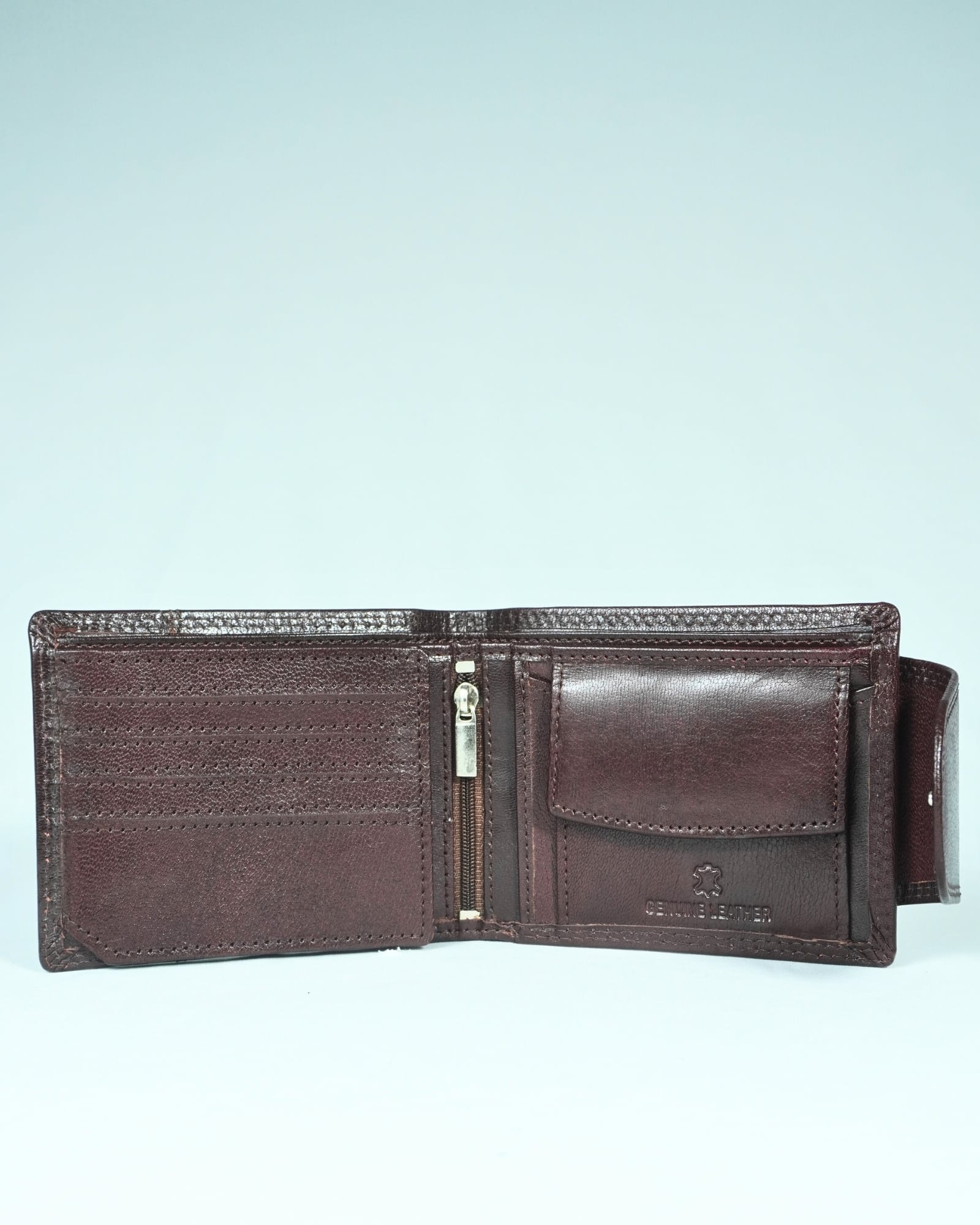 Derby - Men’s Original Leather Wallet (Cherry) - Image 6