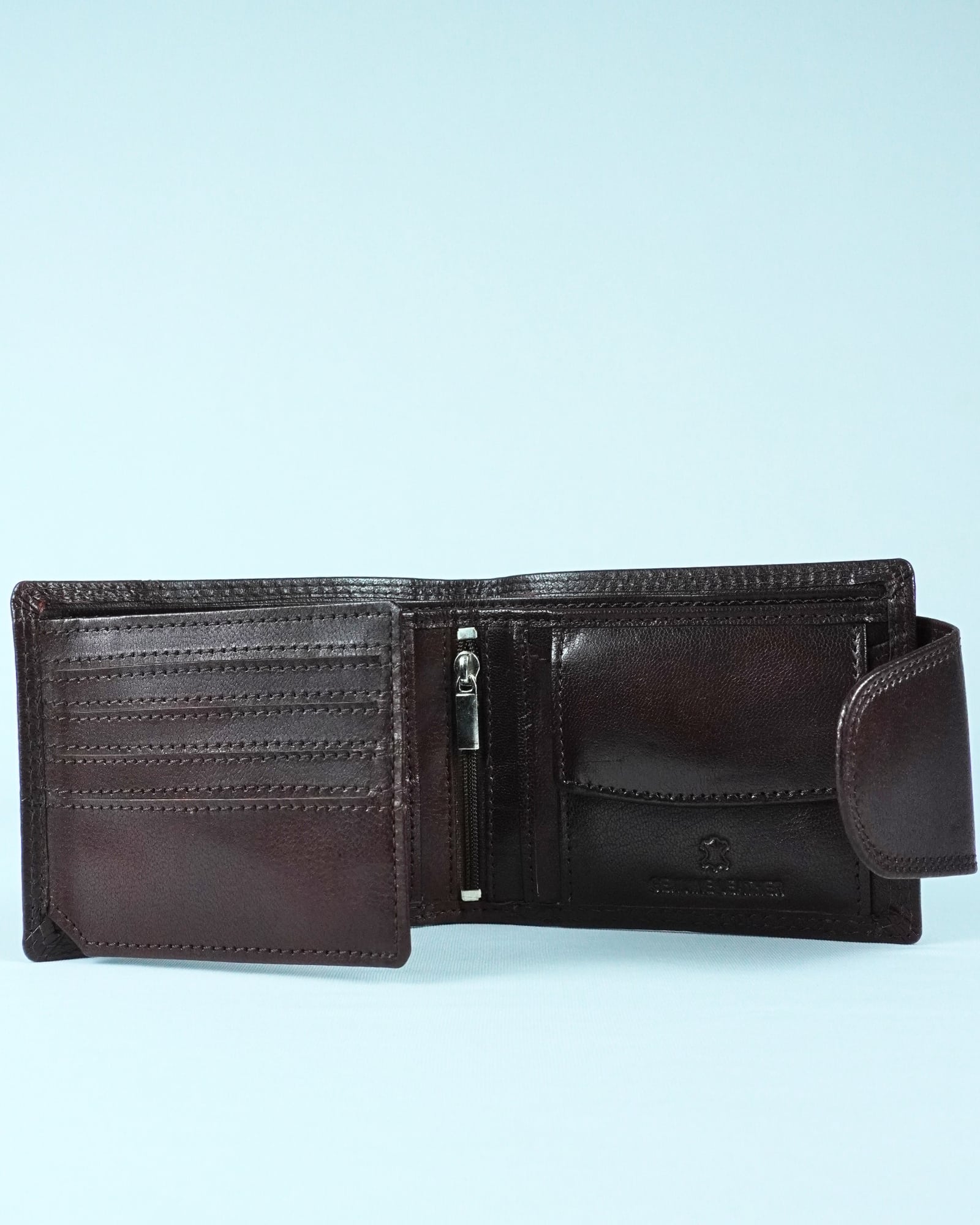Derby - Men’s Original Leather Wallet (Cherry) - Image 7