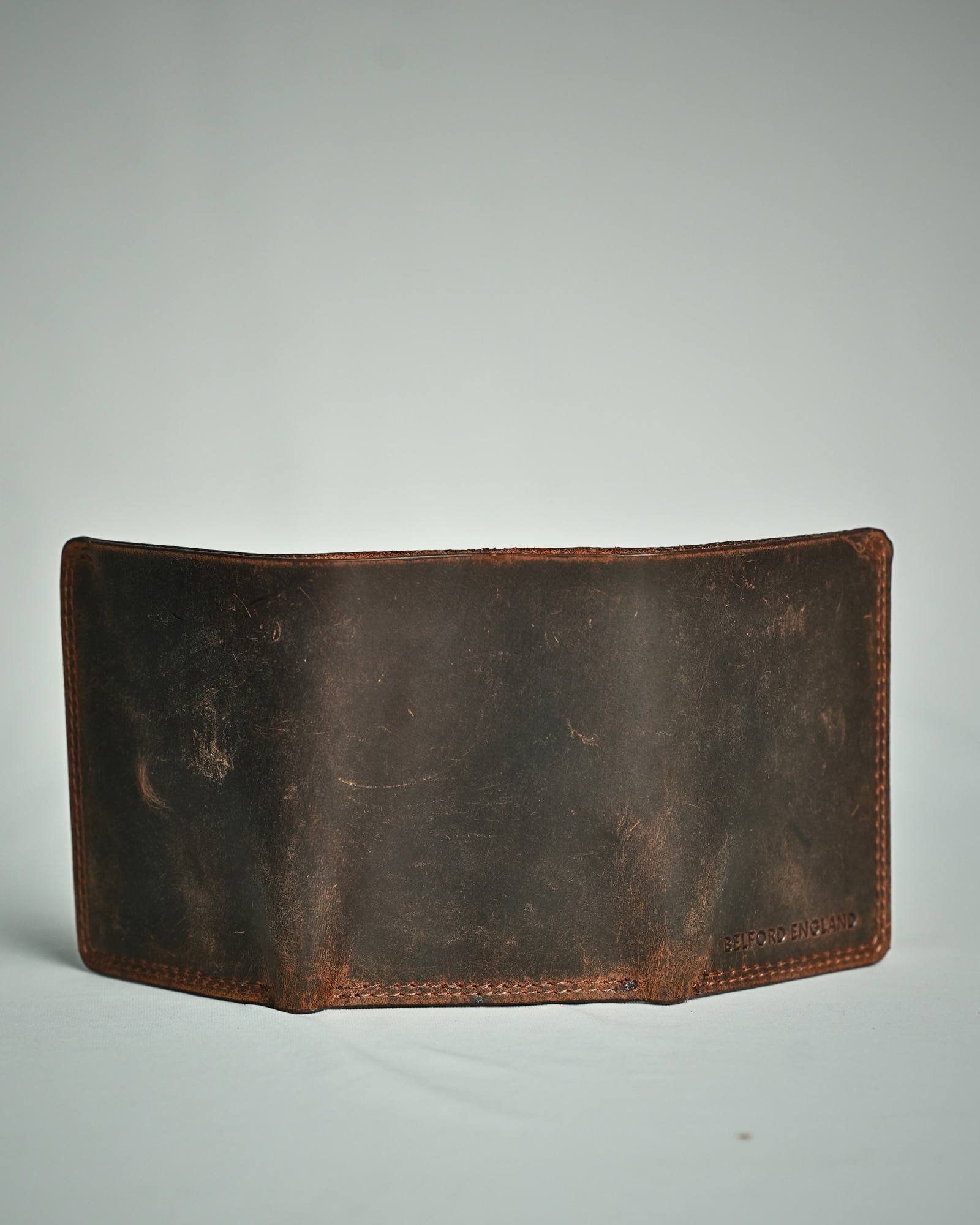 Detroit - Men’s Original Leather [Smart Card Pop UP] Wallet (Rugged Brown) - Image 7