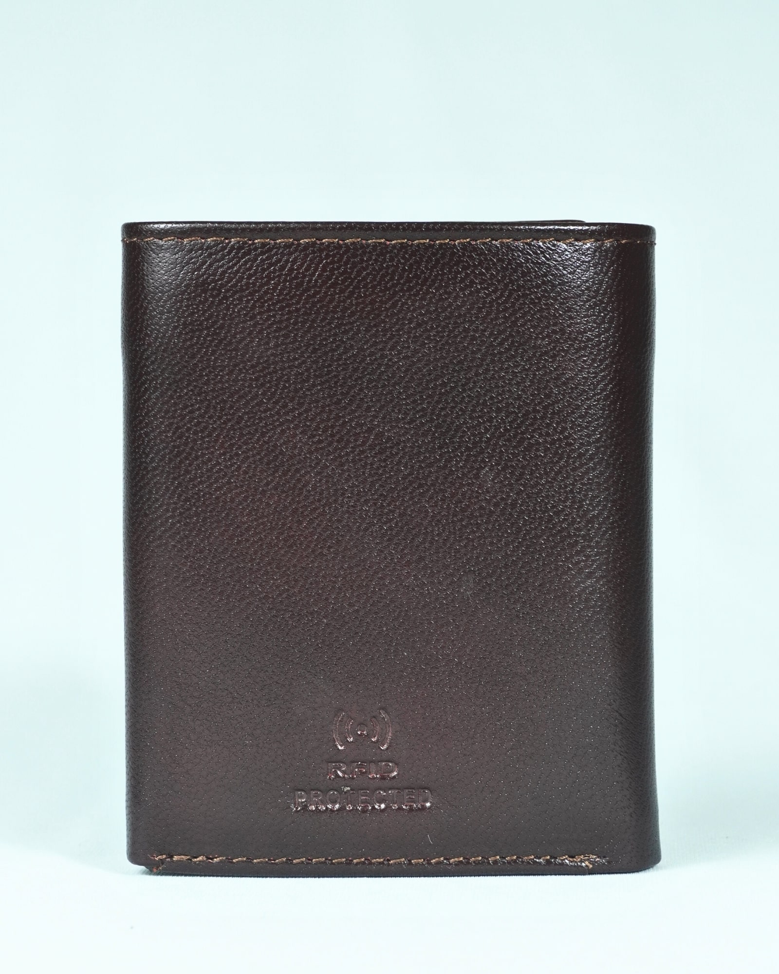 Dublin - Men’s Original Leather Trifold Wallet (Cherry) - Image 3