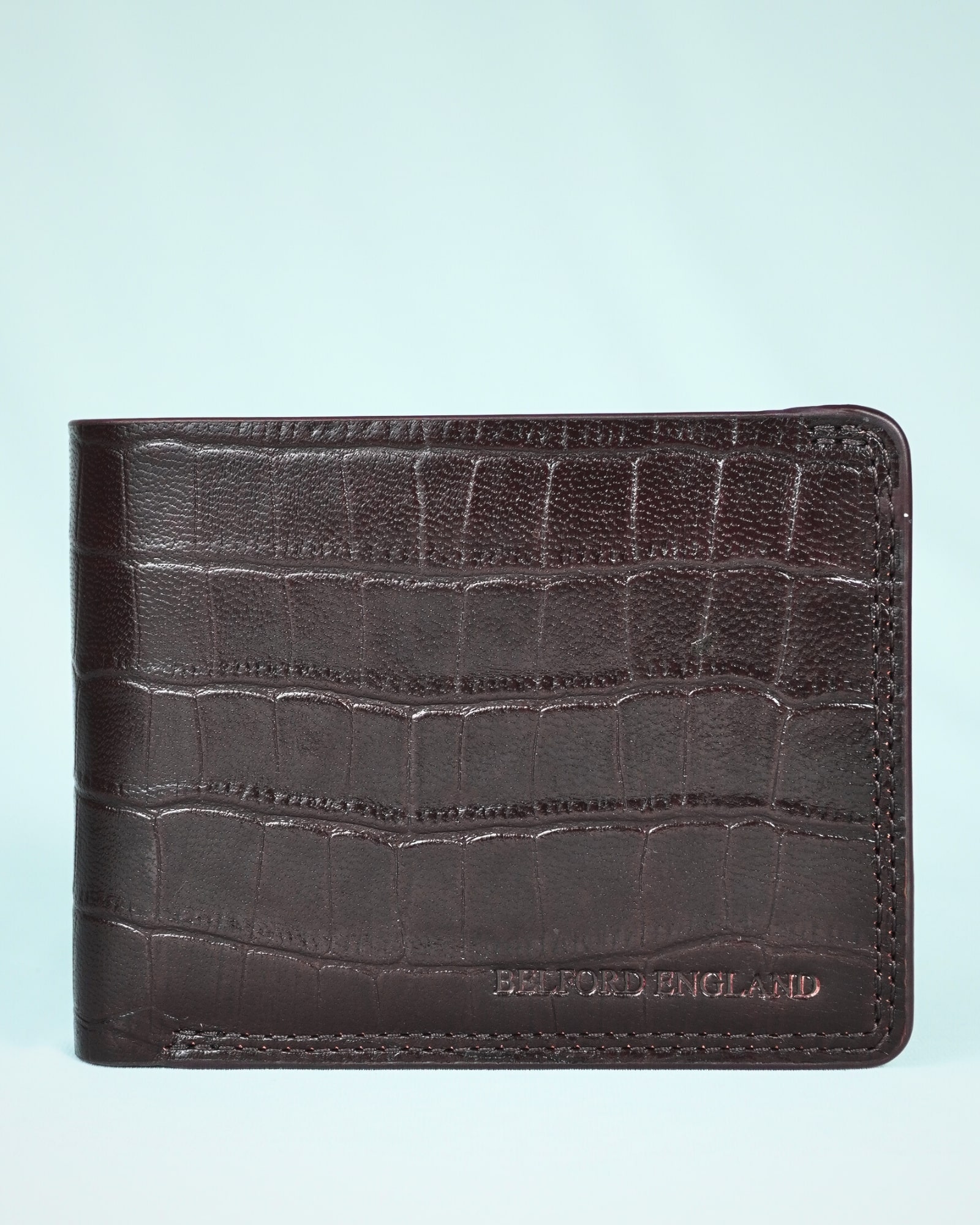 Heritage - Men’s Original Leather Wallet (Croco Cherry) - Image 4