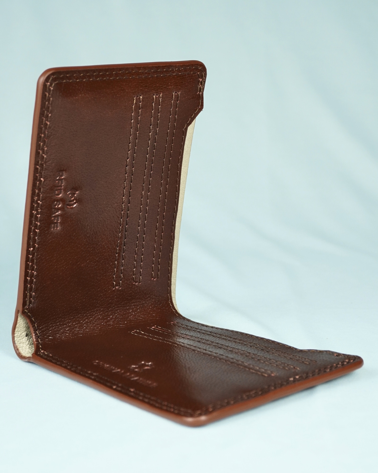 Heritage (Sleek Series) - Men’s Original Leather Wallet - Rich Brown - Image 2