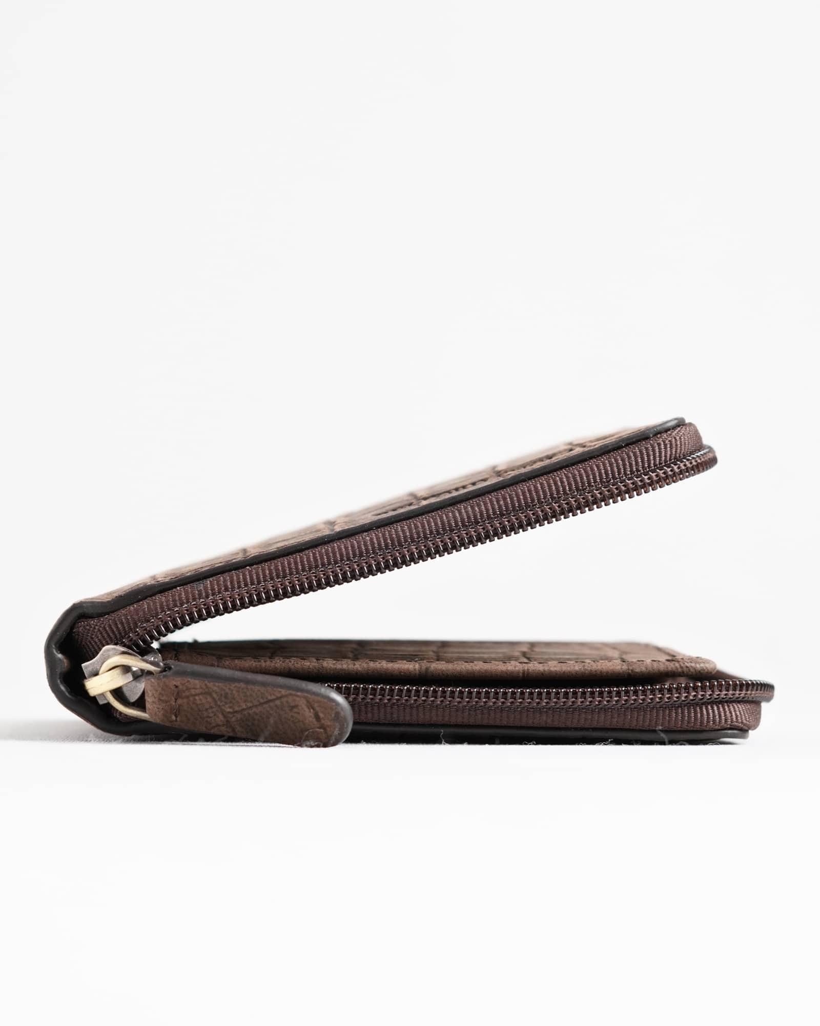 Tokyo Men’s Original Leather Wallet (Croco Rugged Brown) - Image 3