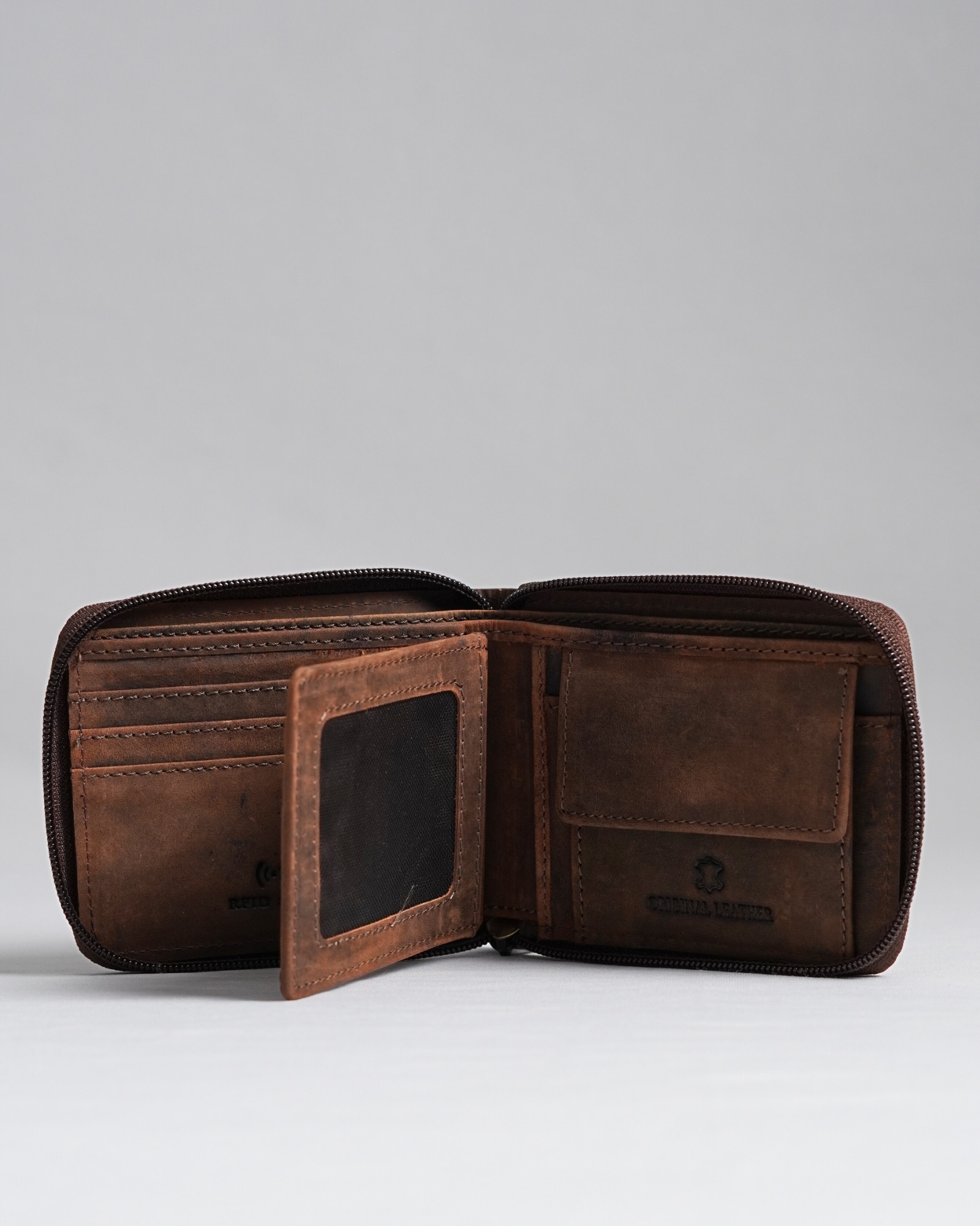 Tokyo Men’s Original Leather Wallet - (Rugged Tan) - Image 2