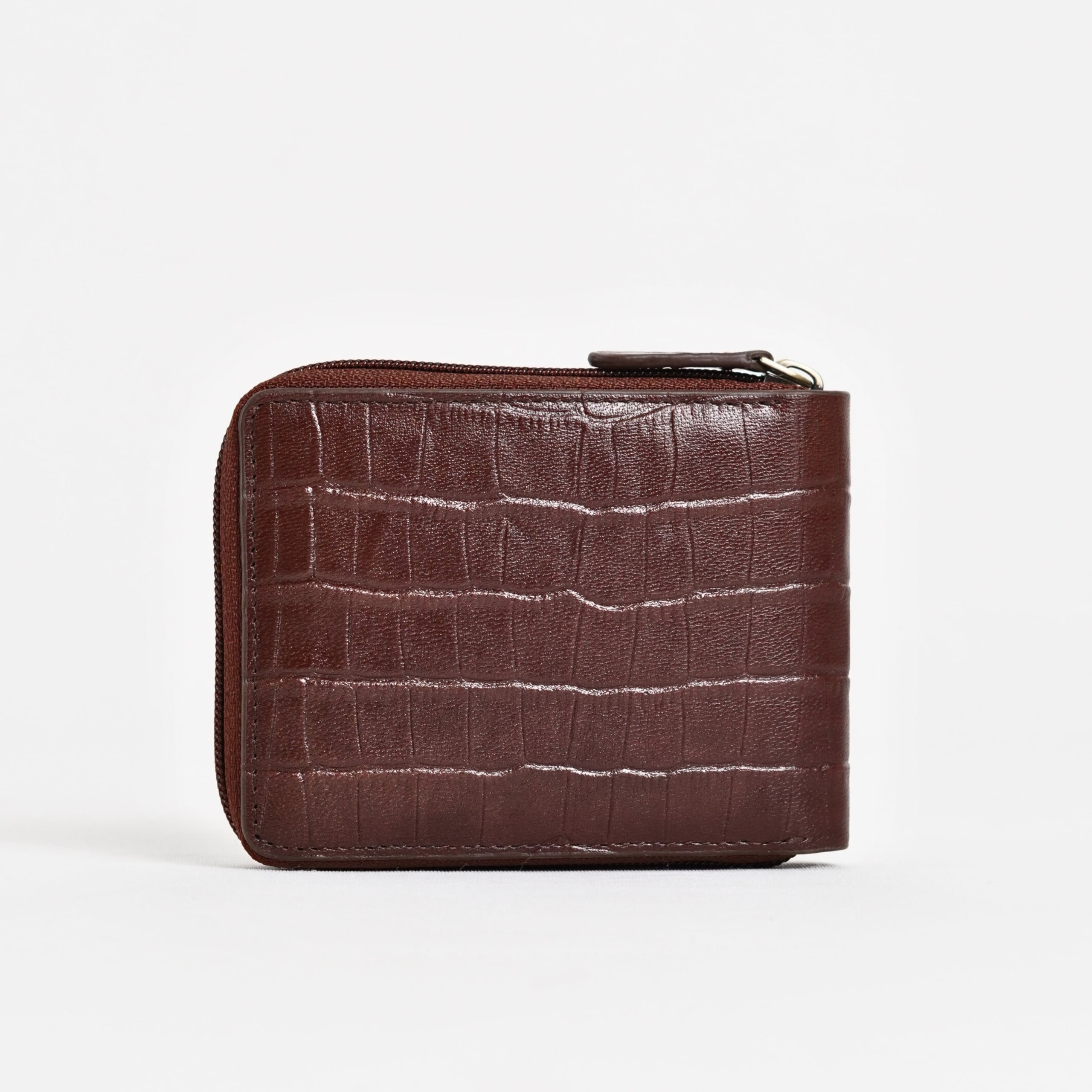 Tokyo Men’s Original Leather Wallet ( Rich Croco Brown) - Image 3