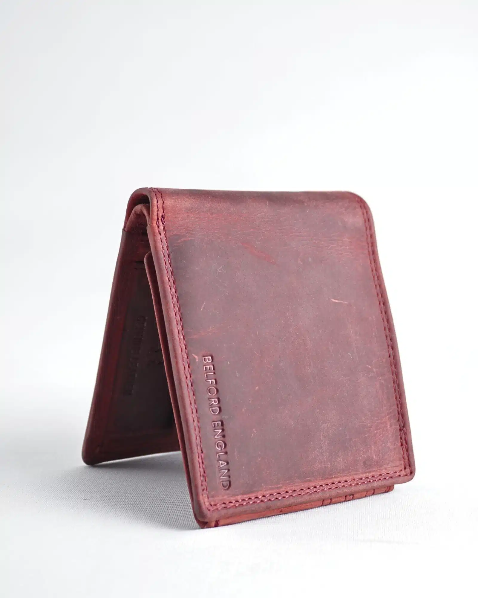 Harvard Men’s Original Soft Leather Wallet (Rugged Cherry)