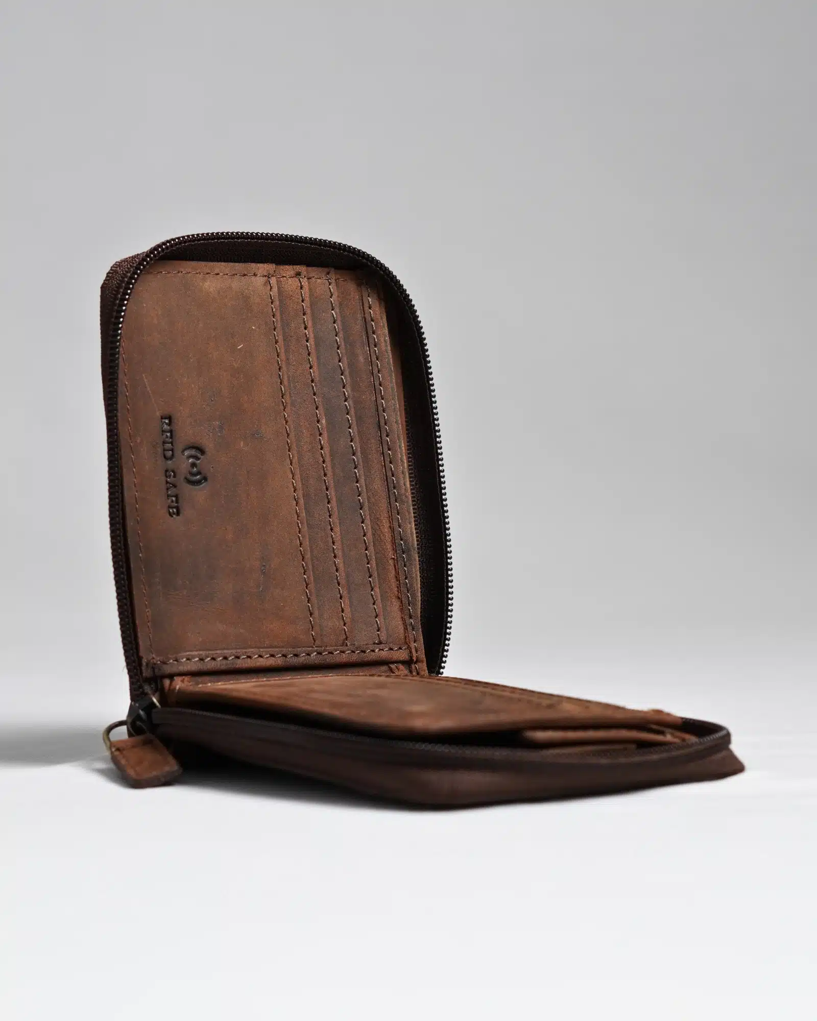 Tokyo Men’s Original Leather Wallet - (Rugged Series) - Brown - Image 3