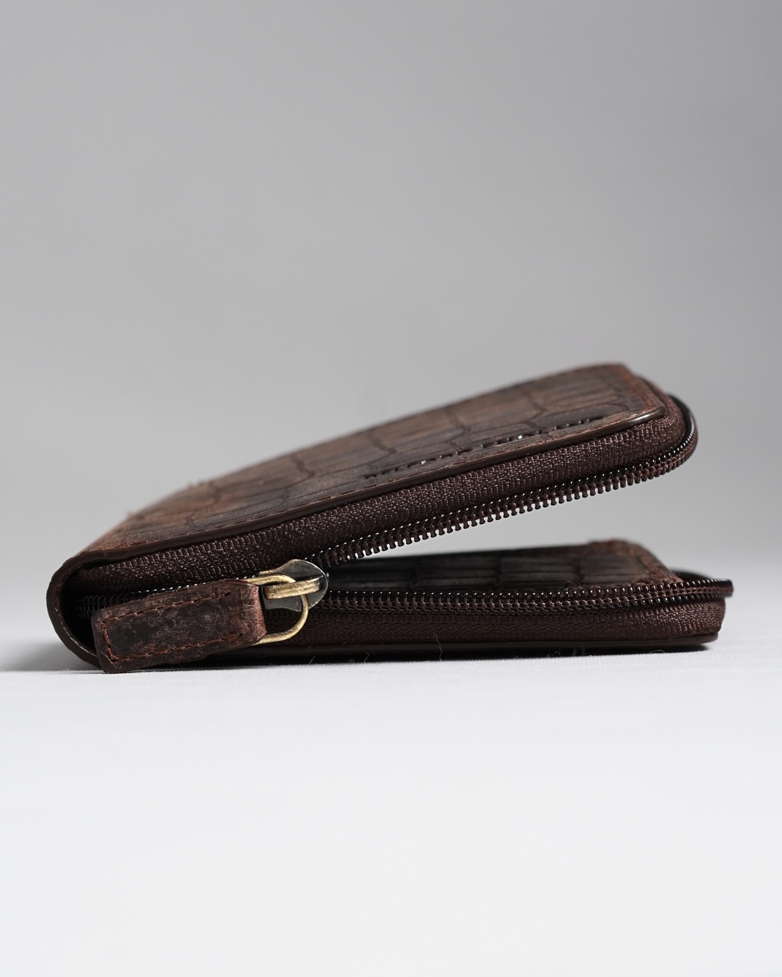Tokyo Men’s Original Leather Wallet - (Rugged Series) - Croco Vintage Brown - Image 5