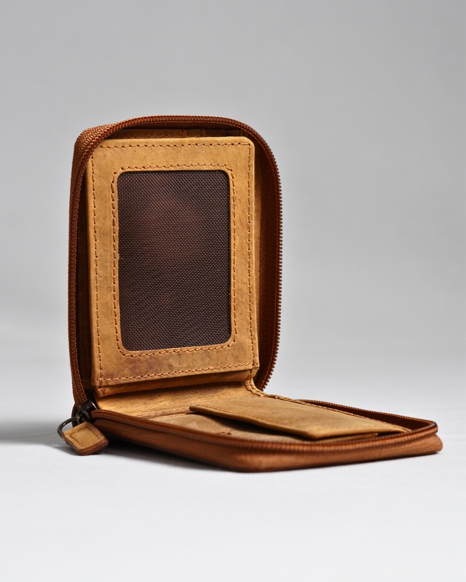 Tokyo Men’s Original Leather Wallet - (Rugged Series) - Tan - Image 6