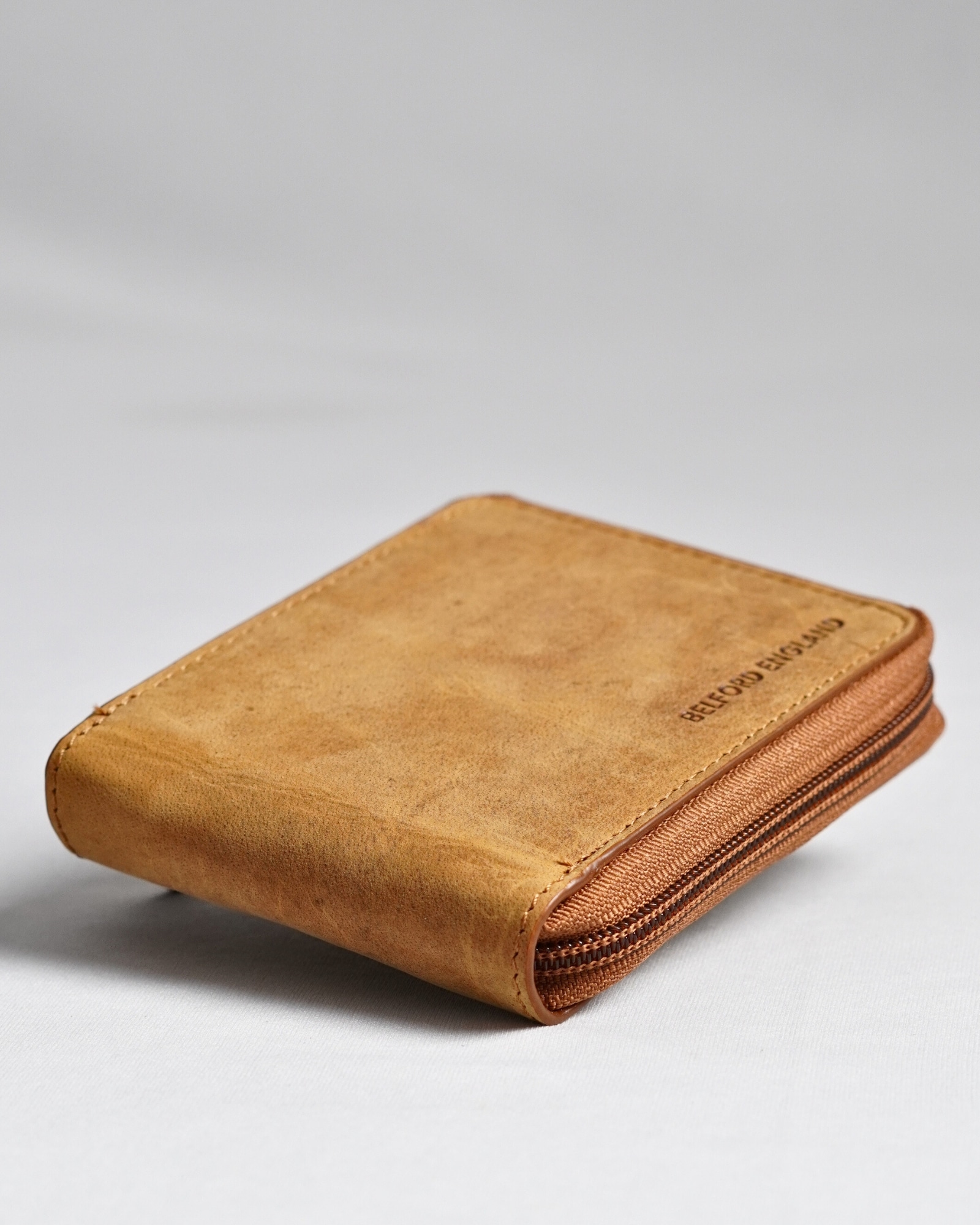 Tokyo Men’s Original Leather Wallet - (Rugged Series) - Tan - Image 8