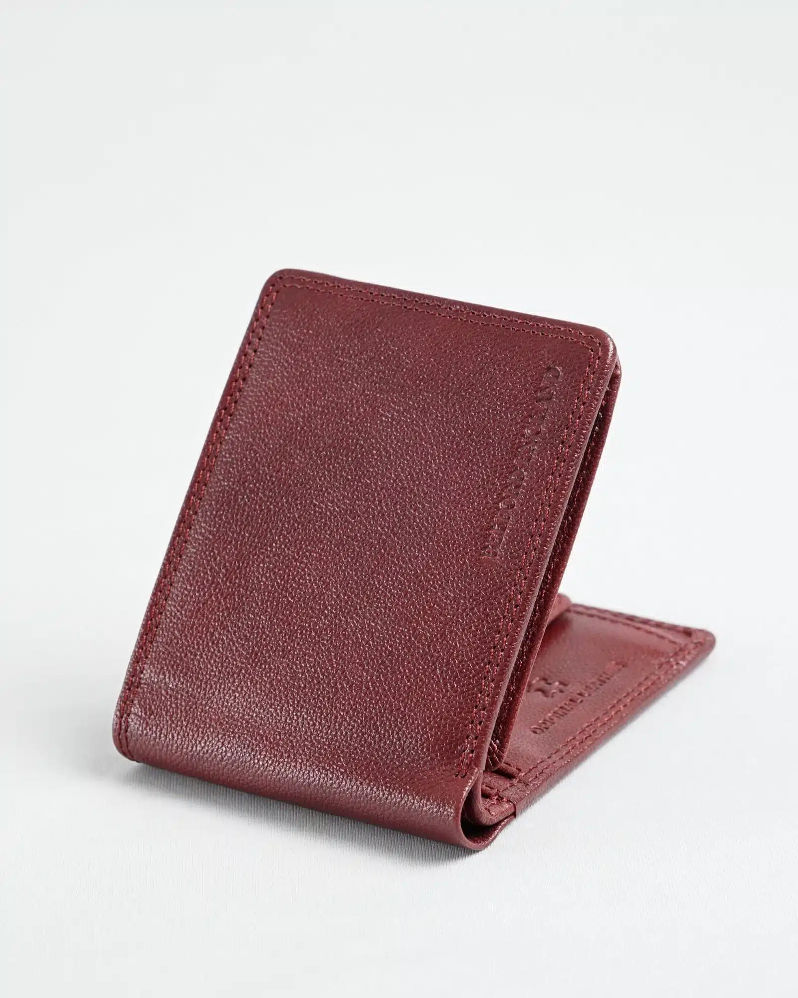 Cambridge Men’s Original Leather Wallet (Brown & Cherry Blend)