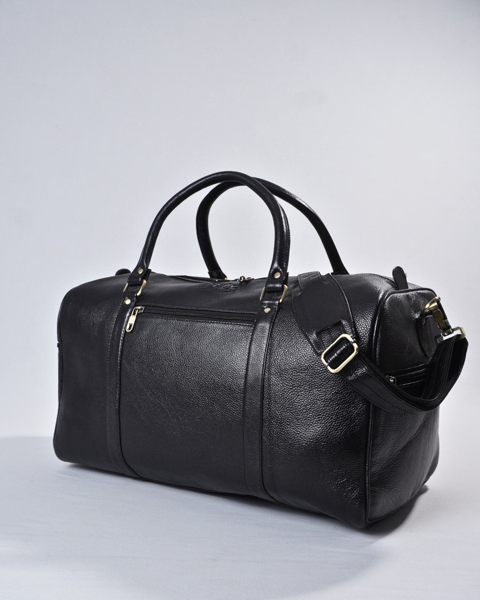 Classic Traveller - Original Leather Travel Bag (Black) - Image 7