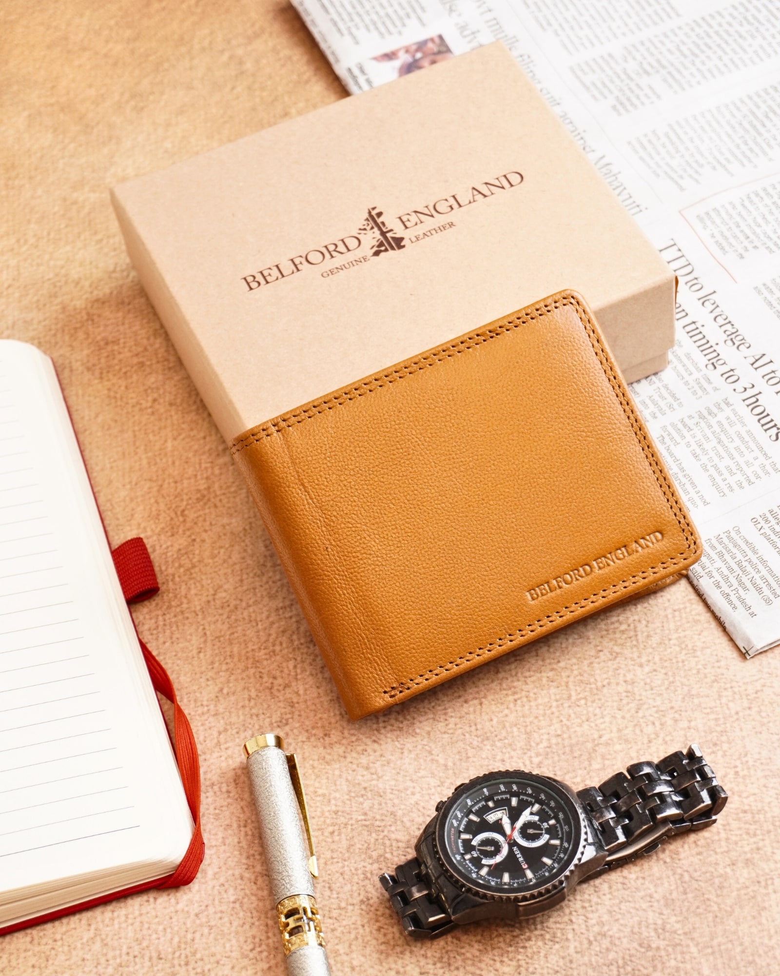 Personalized Leather Wallet , Belt & Card Holder - Premium Gift for B'day & Anniversary - Image 10