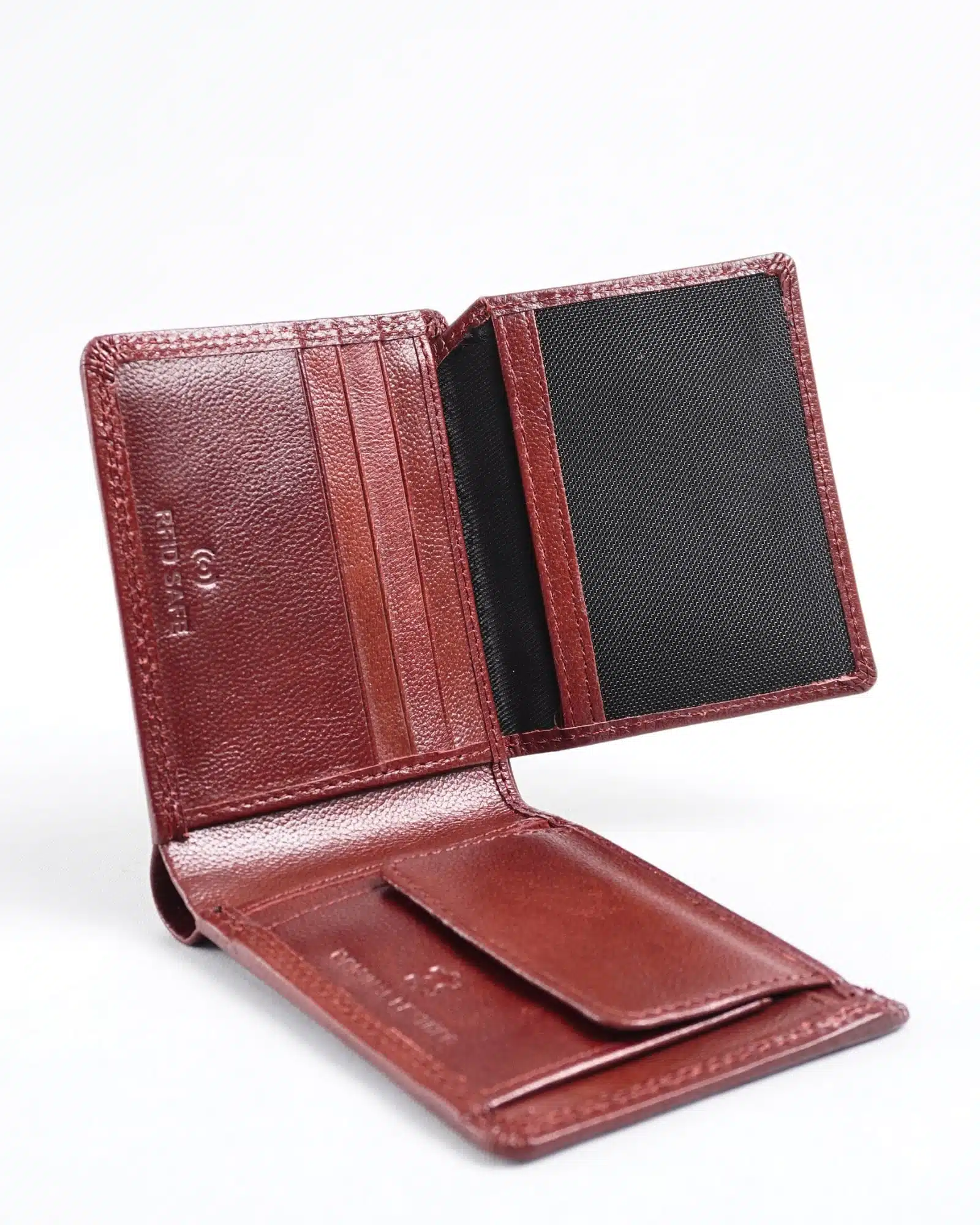 Tanner Men’s Original Leather Wallet (Brown & Cherry Blend)