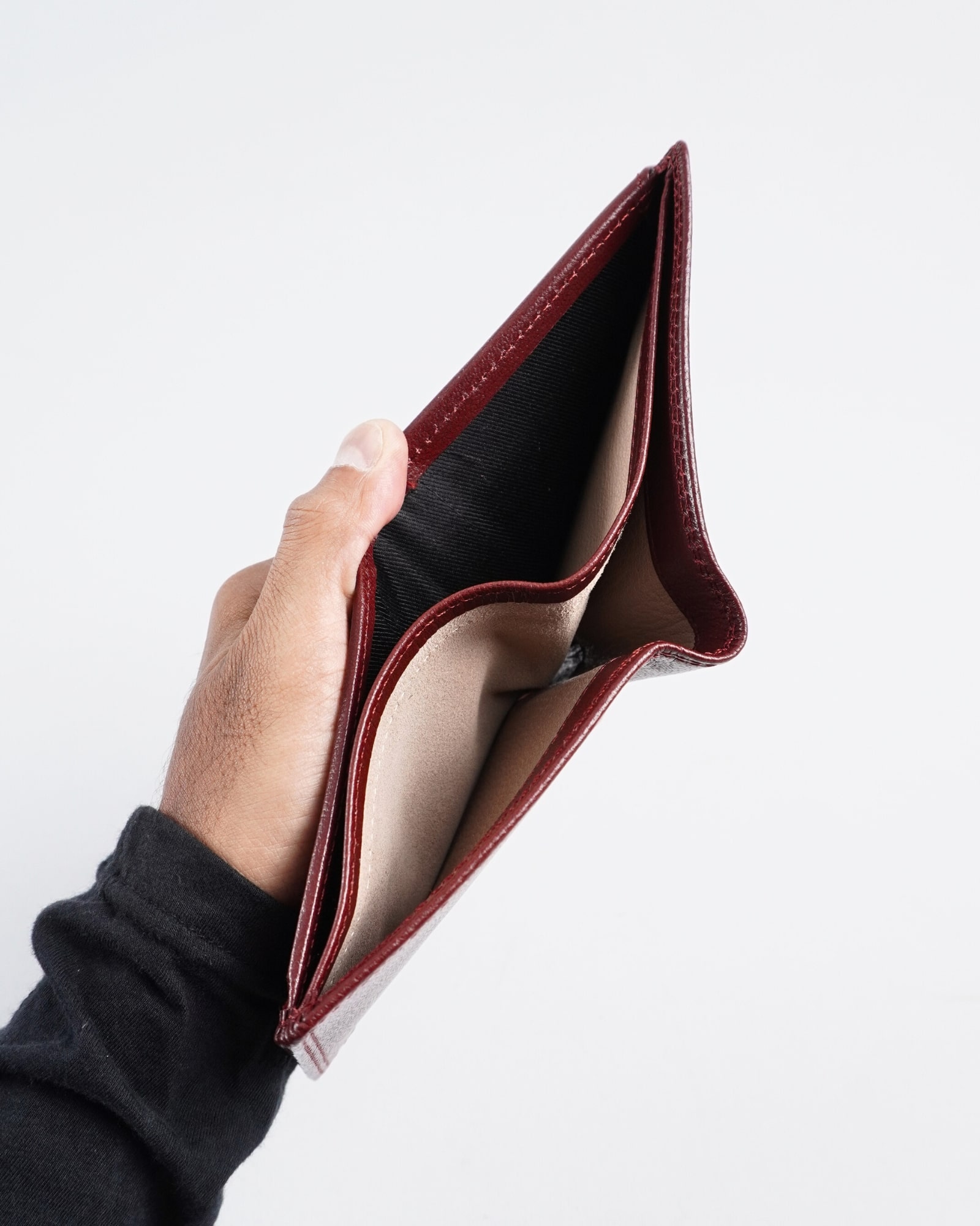 Tanner Men’s Original Leather Wallet (Brown & Cherry Blend) - Image 8