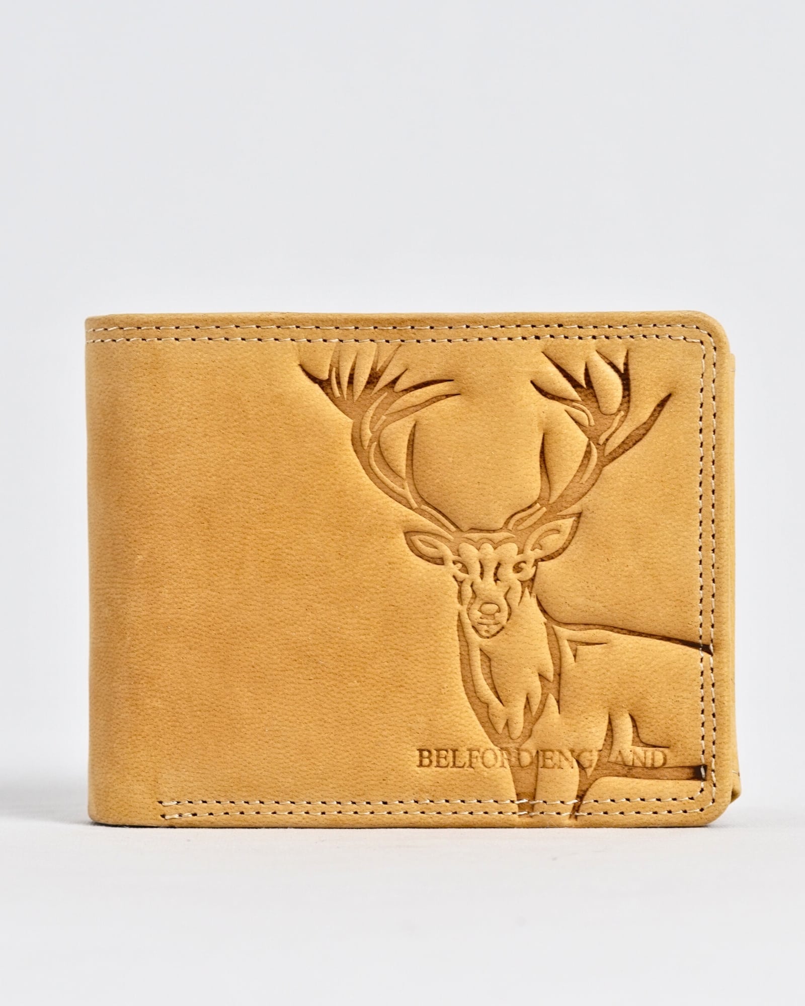 Cambridge (Limited Edition) Men’s Original Leather Wallet - Rugged Tan - Deer - Image 2