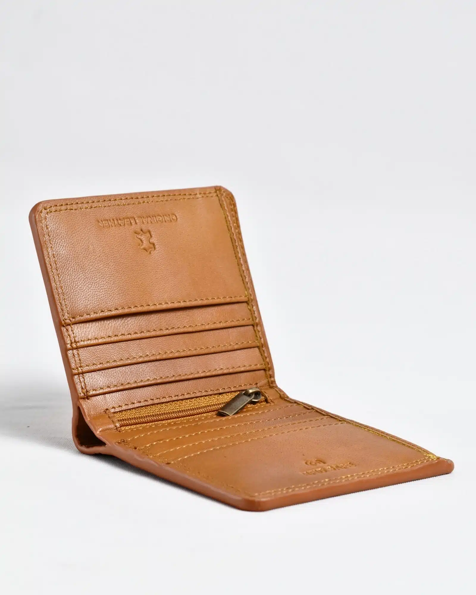 Aubrey - Men’s Original Leather Wallet (Almond Brown)