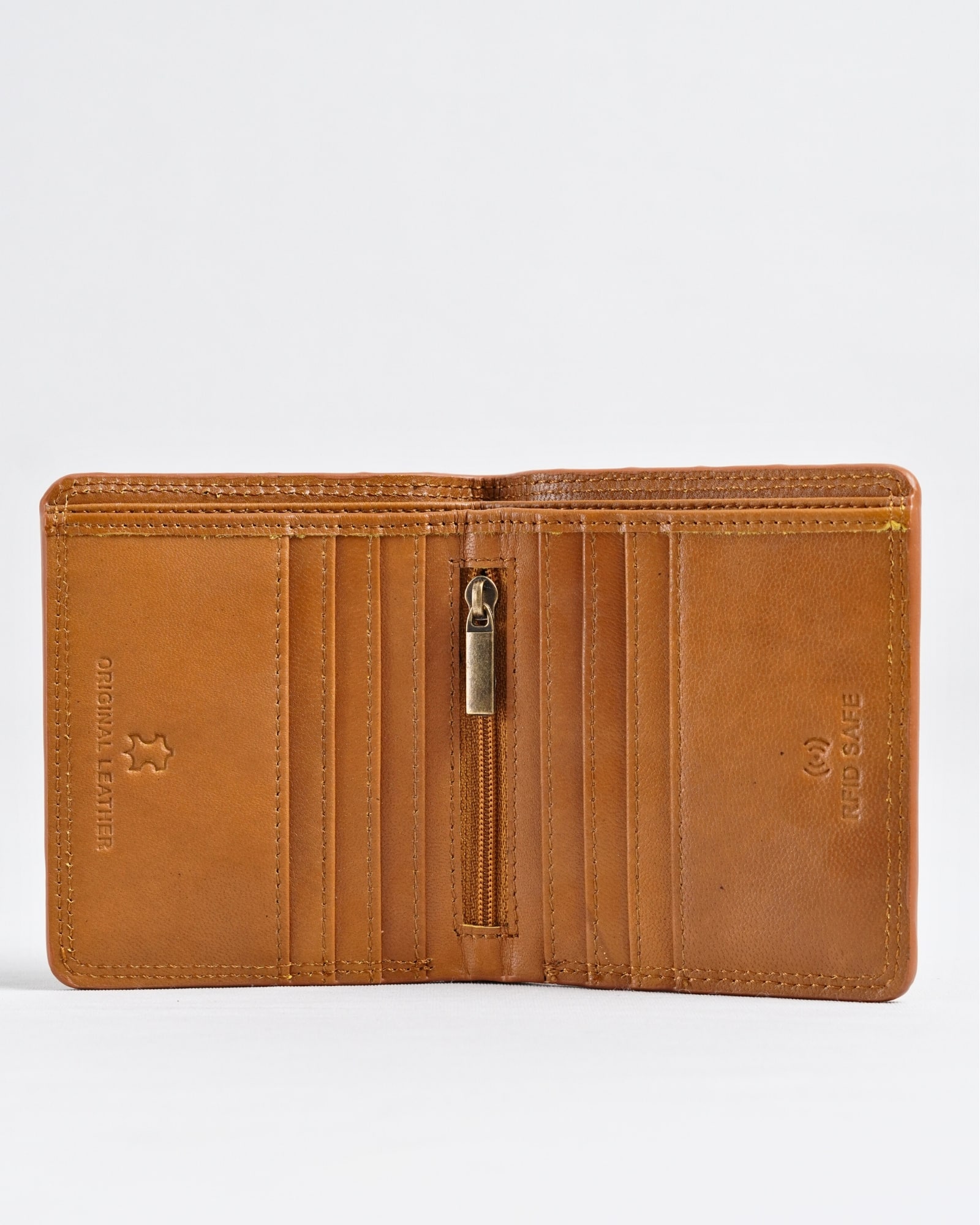 Aubrey - Men’s Original Leather Wallet (Executive Series) - Almond Brown - Image 2