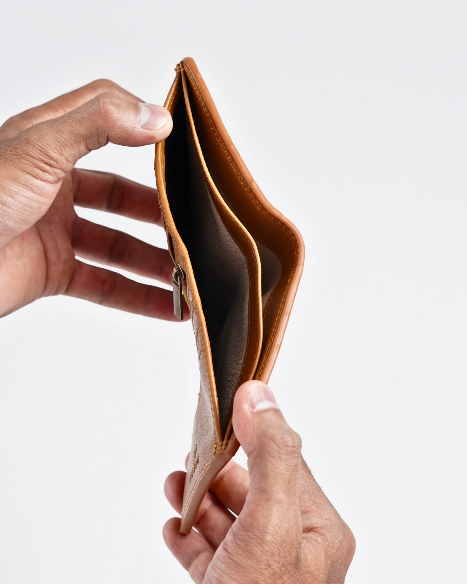 Aubrey - Men’s Original Leather Wallet (Executive Series) - Almond Brown - Image 7