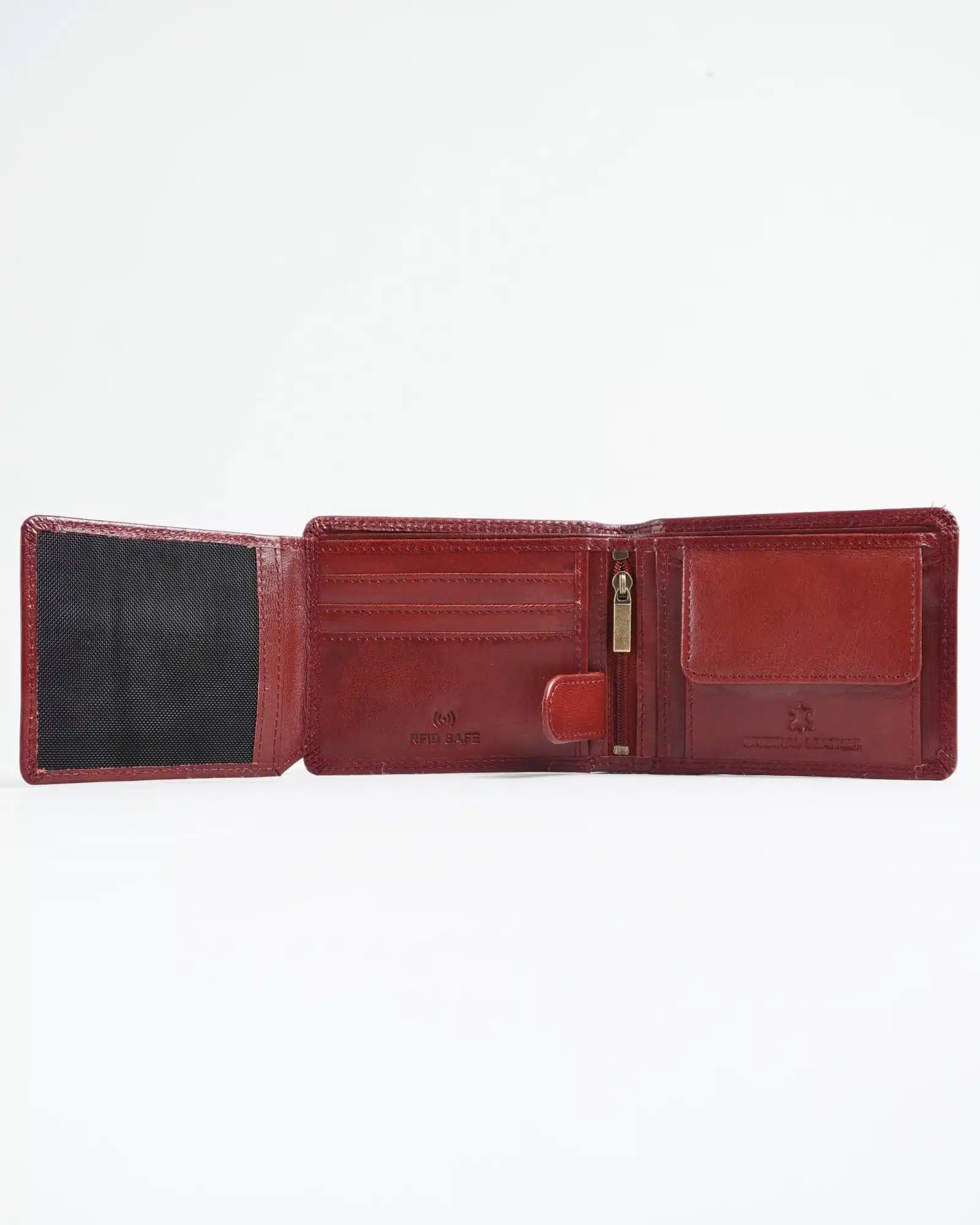 Cambridge (Limited Edition) Men’s Original Leather Wallet - Cherry Blend - Image 6