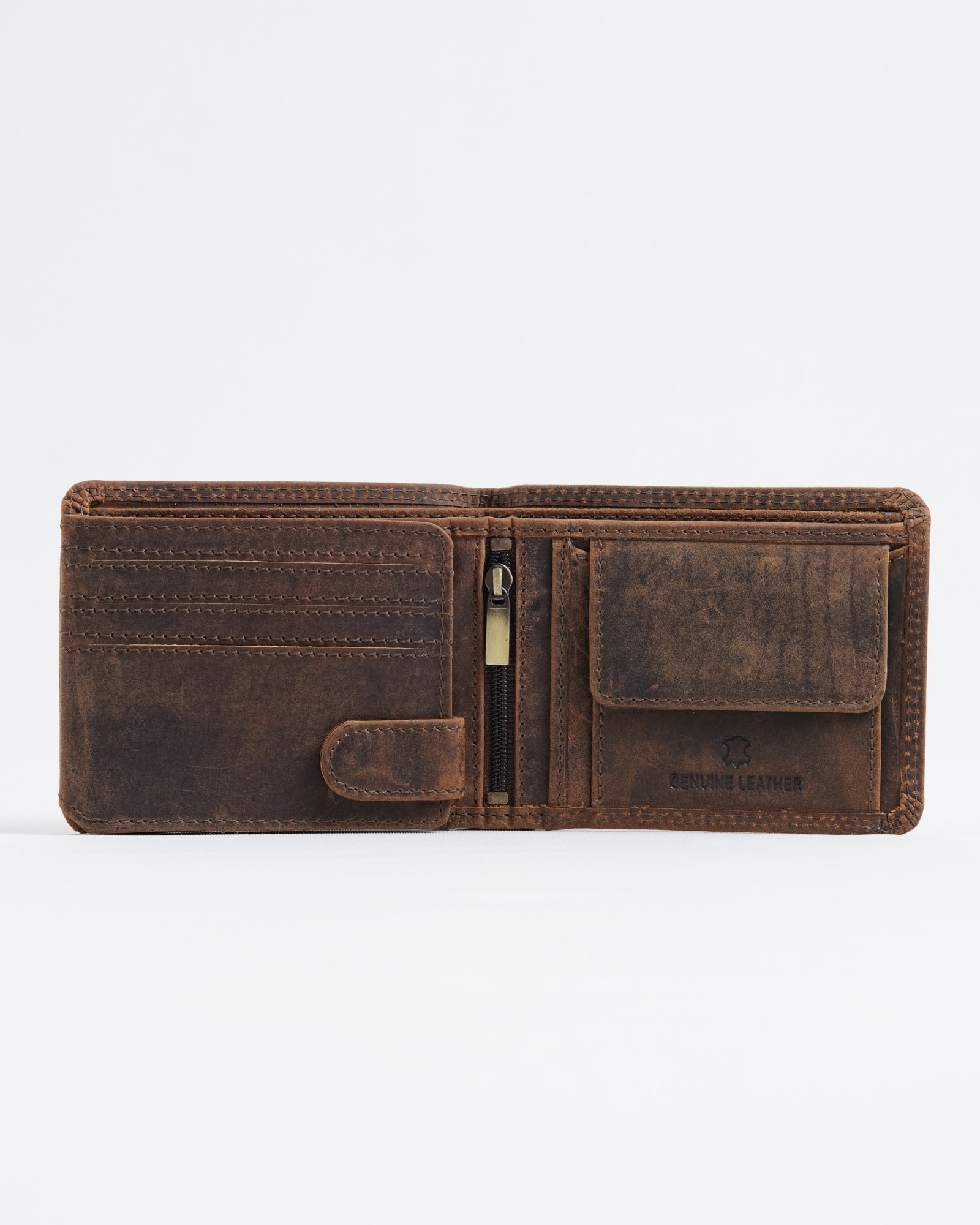 Cambridge (Limited Edition) Men’s Original Leather Wallet - Rugged Brown - Eagle