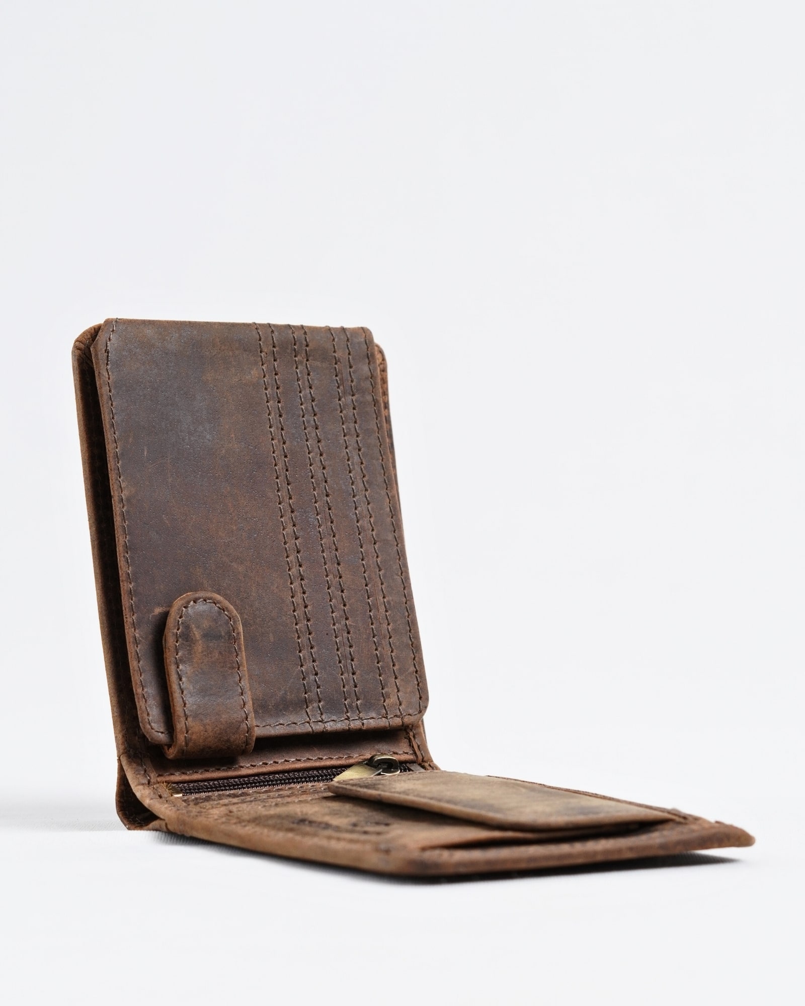 Cambridge (Limited Edition) Men’s Original Leather Wallet - Rugged Brown - Eagle - Image 6