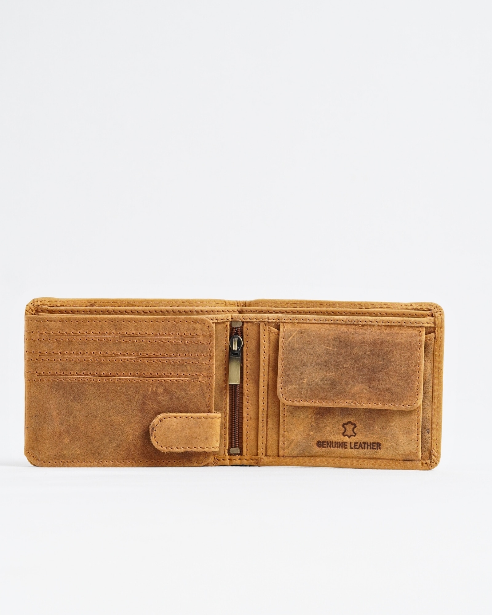 Cambridge (Limited Edition) Men’s Original Leather Wallet - Rugged Tan - Bike - Image 5