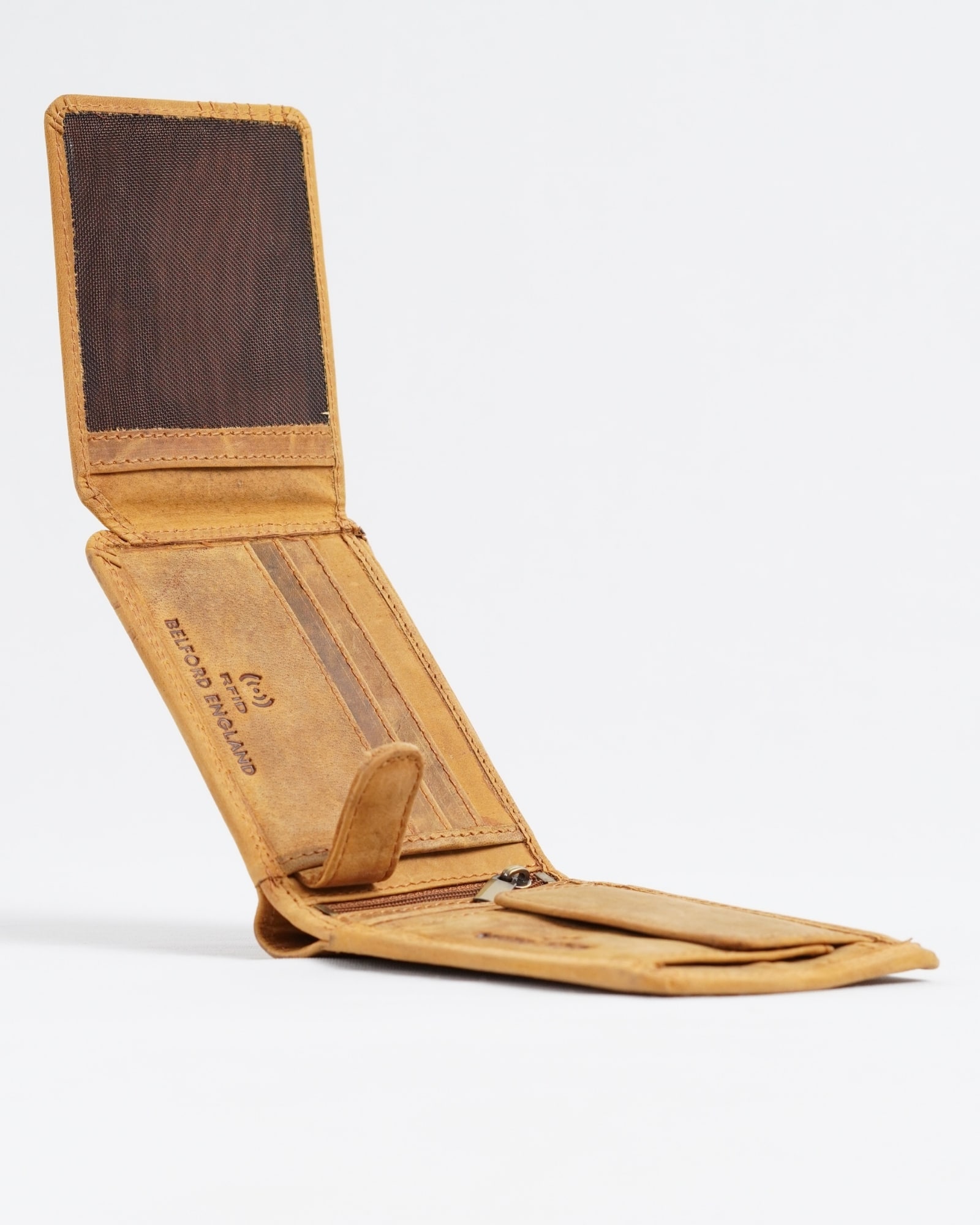 Cambridge (Limited Edition) Men’s Original Leather Wallet - Rugged Tan - Eagle - Image 3