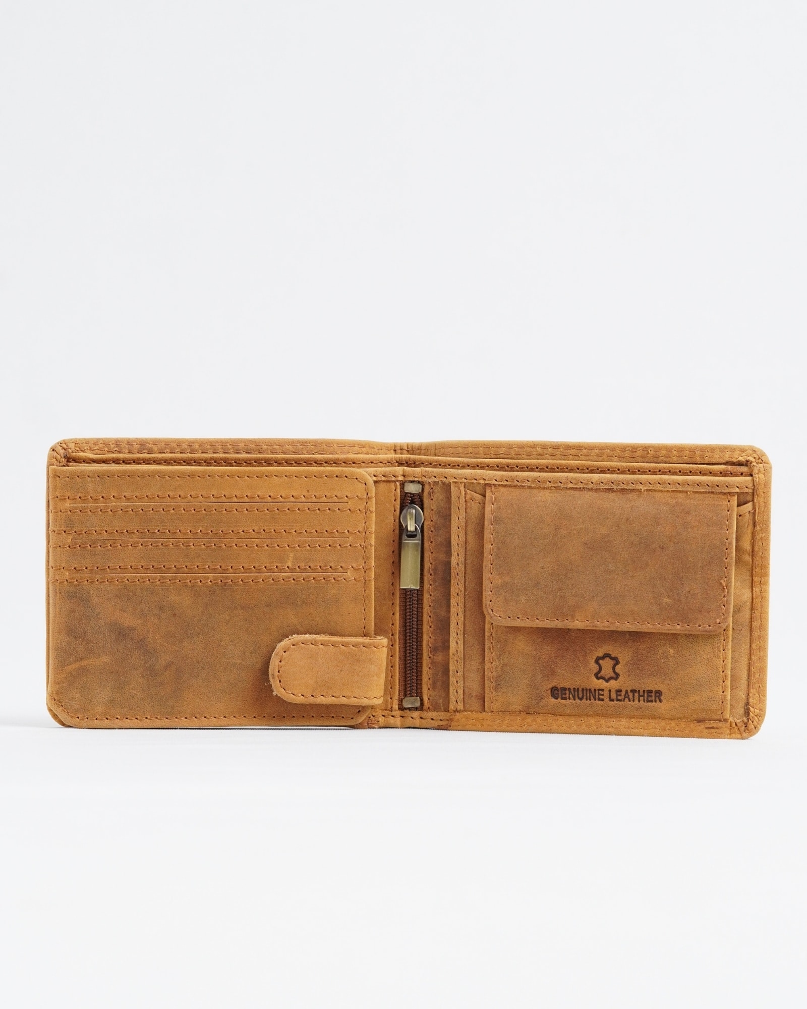 Cambridge (Limited Edition) Men’s Original Leather Wallet - Rugged Tan - Eagle - Image 7